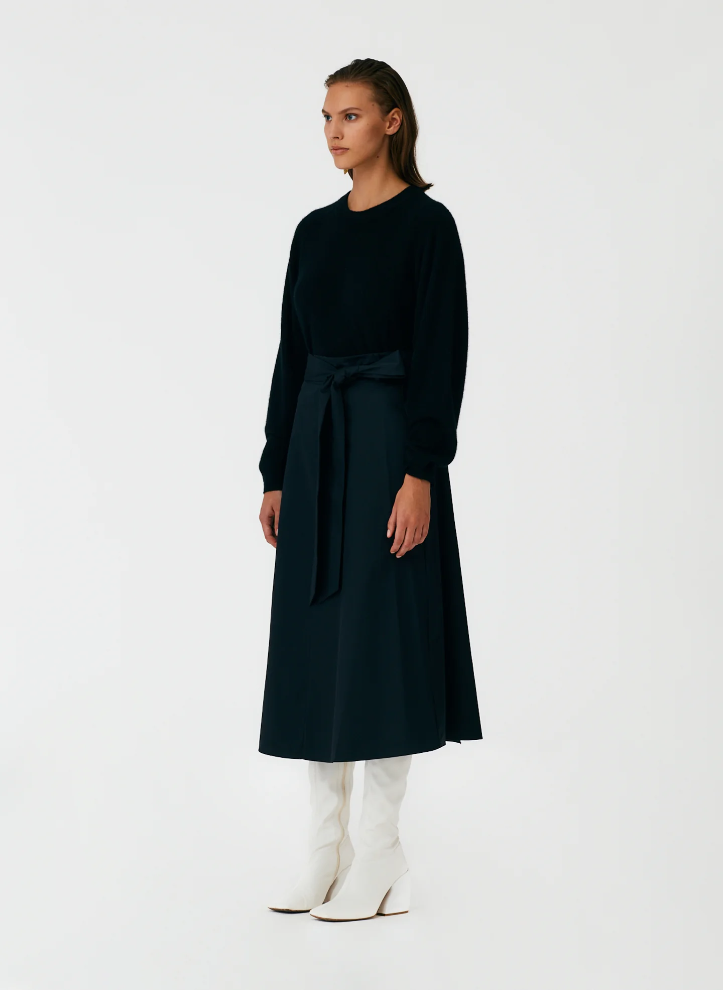 Eco Poplin Back Wrap Skirt - Image 2