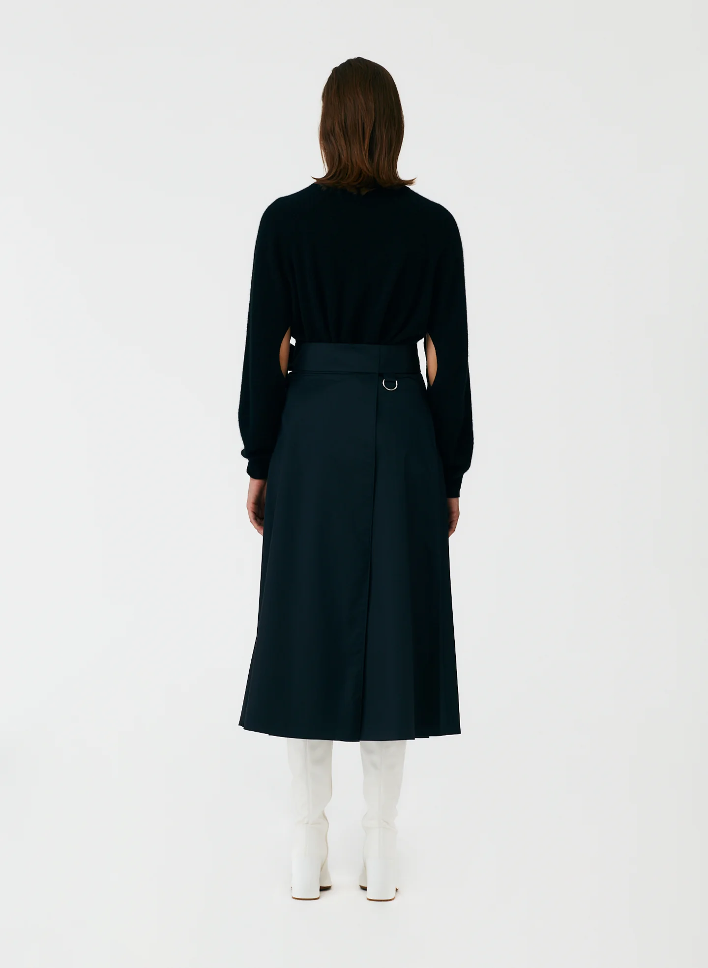 Eco Poplin Back Wrap Skirt - Image 3
