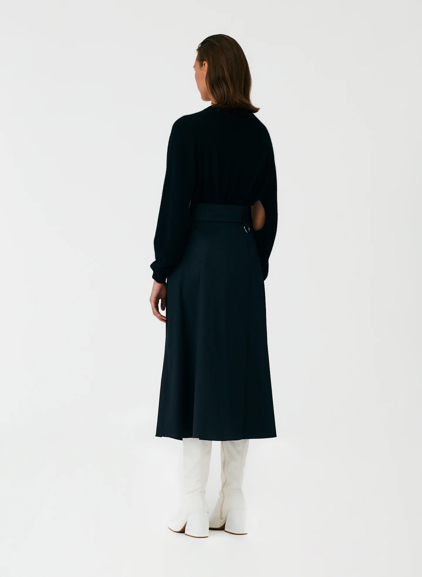 Eco Poplin Back Wrap Skirt - Image 4