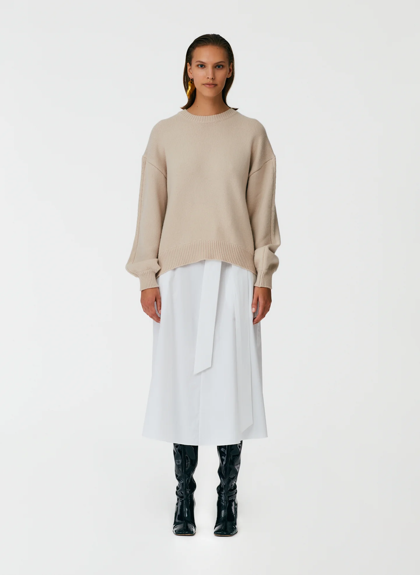 Eco Poplin Back Wrap Skirt - Image 6