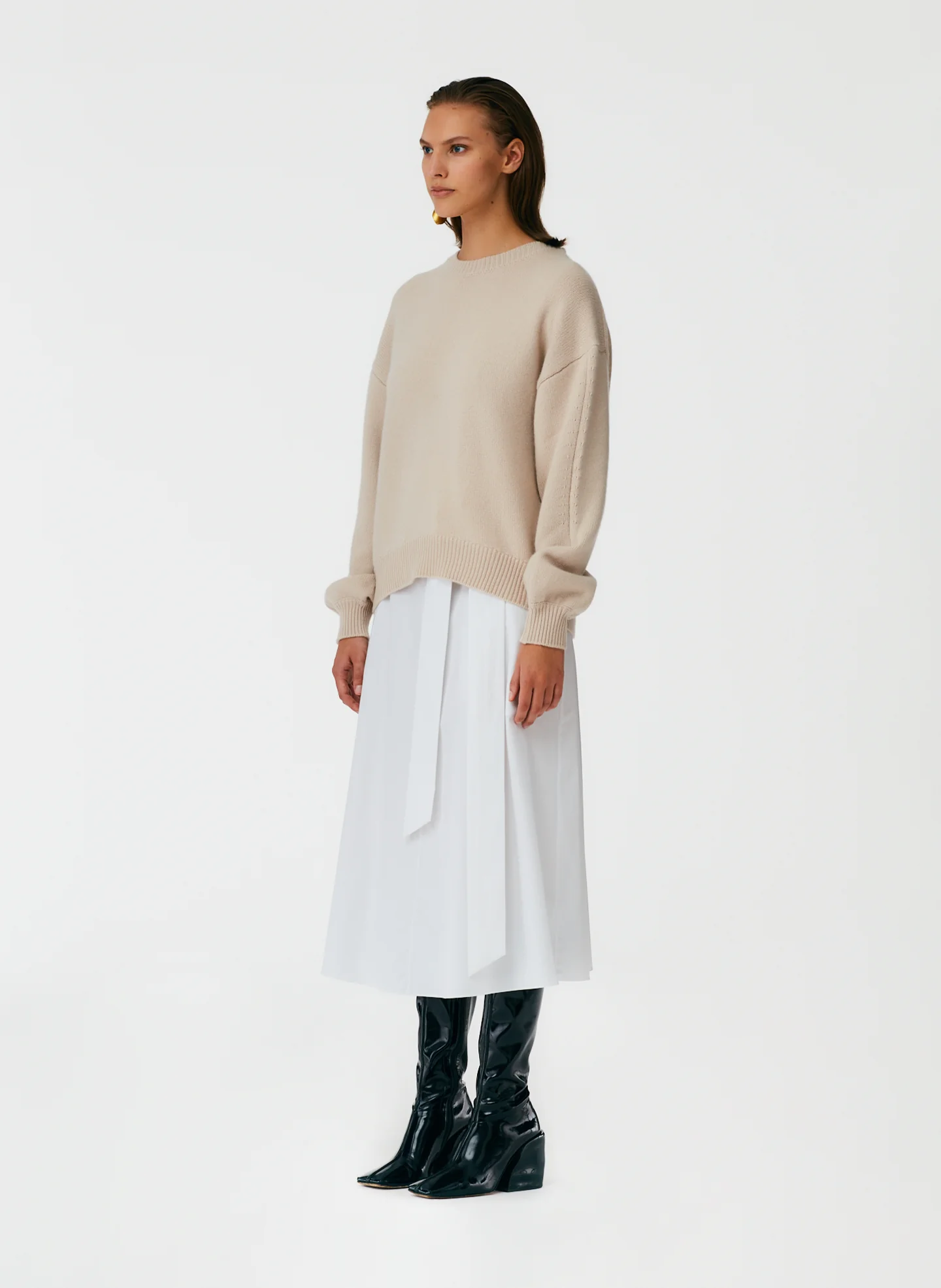 Eco Poplin Back Wrap Skirt - Image 7