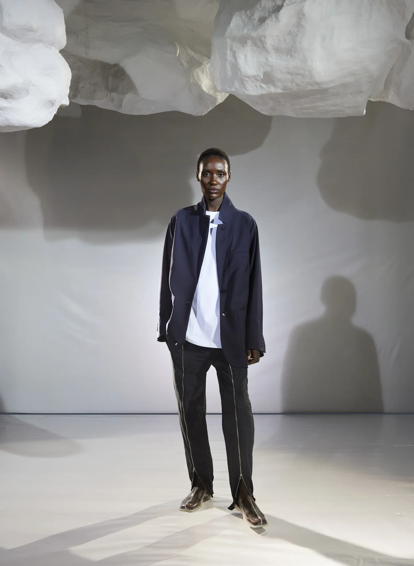 Eco Poplin Bubble Hem Shirt Jacket - Image 6