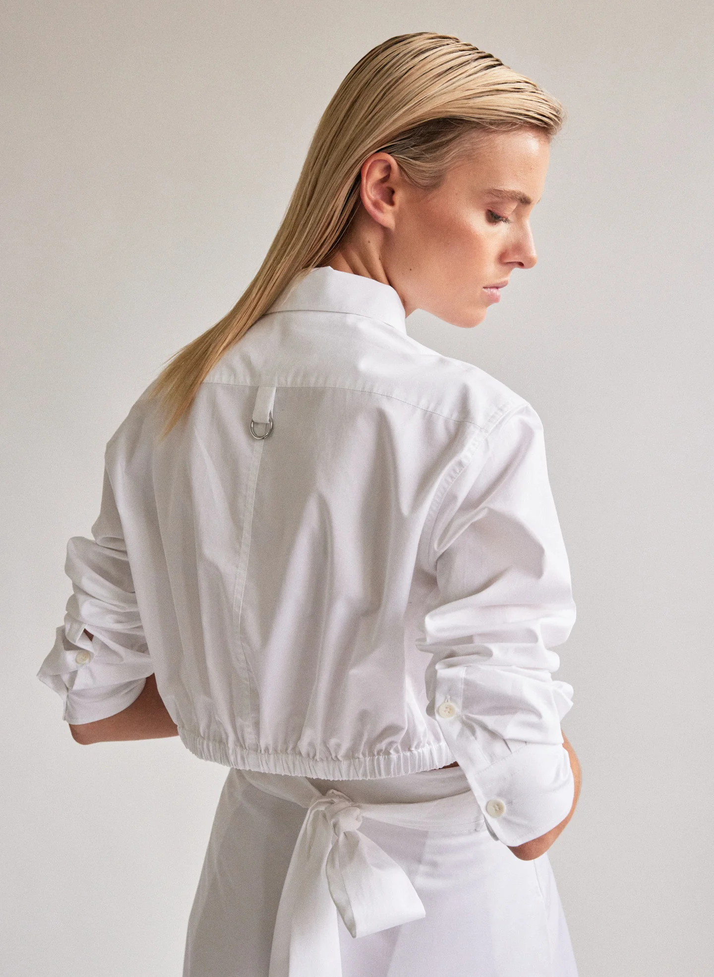 Eco Poplin Cropped Shirt - Image 2