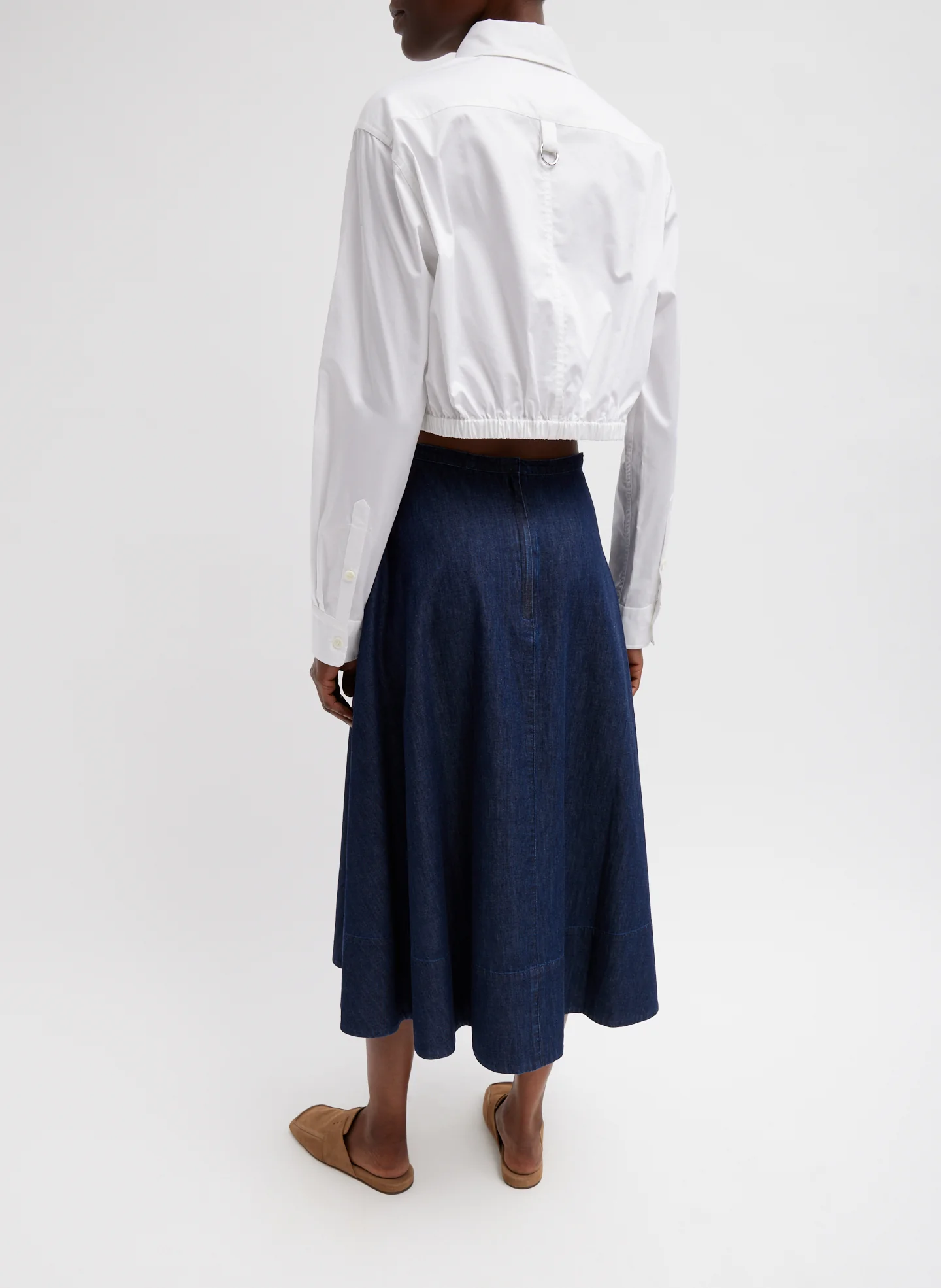 Eco Poplin Cropped Shirt - Image 3