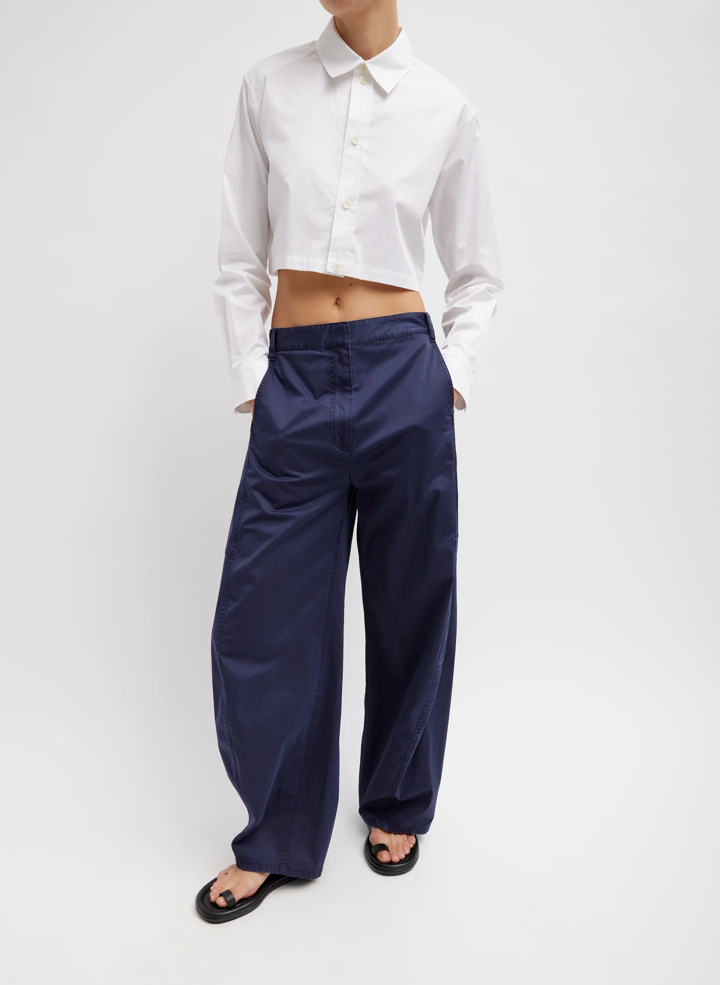 Eco Poplin Cropped Shirt - Image 5