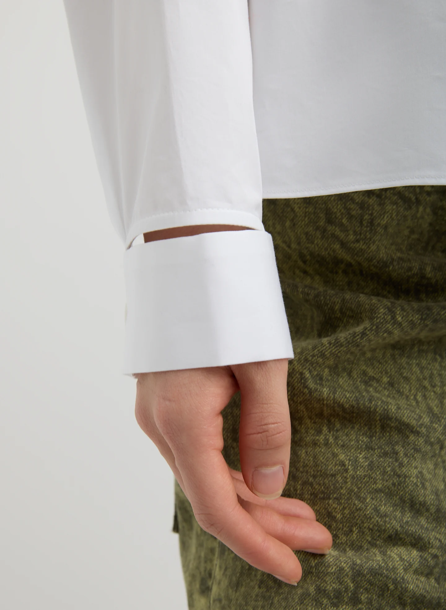 Eco Poplin Funnel Neck Dolman Top - Image 5