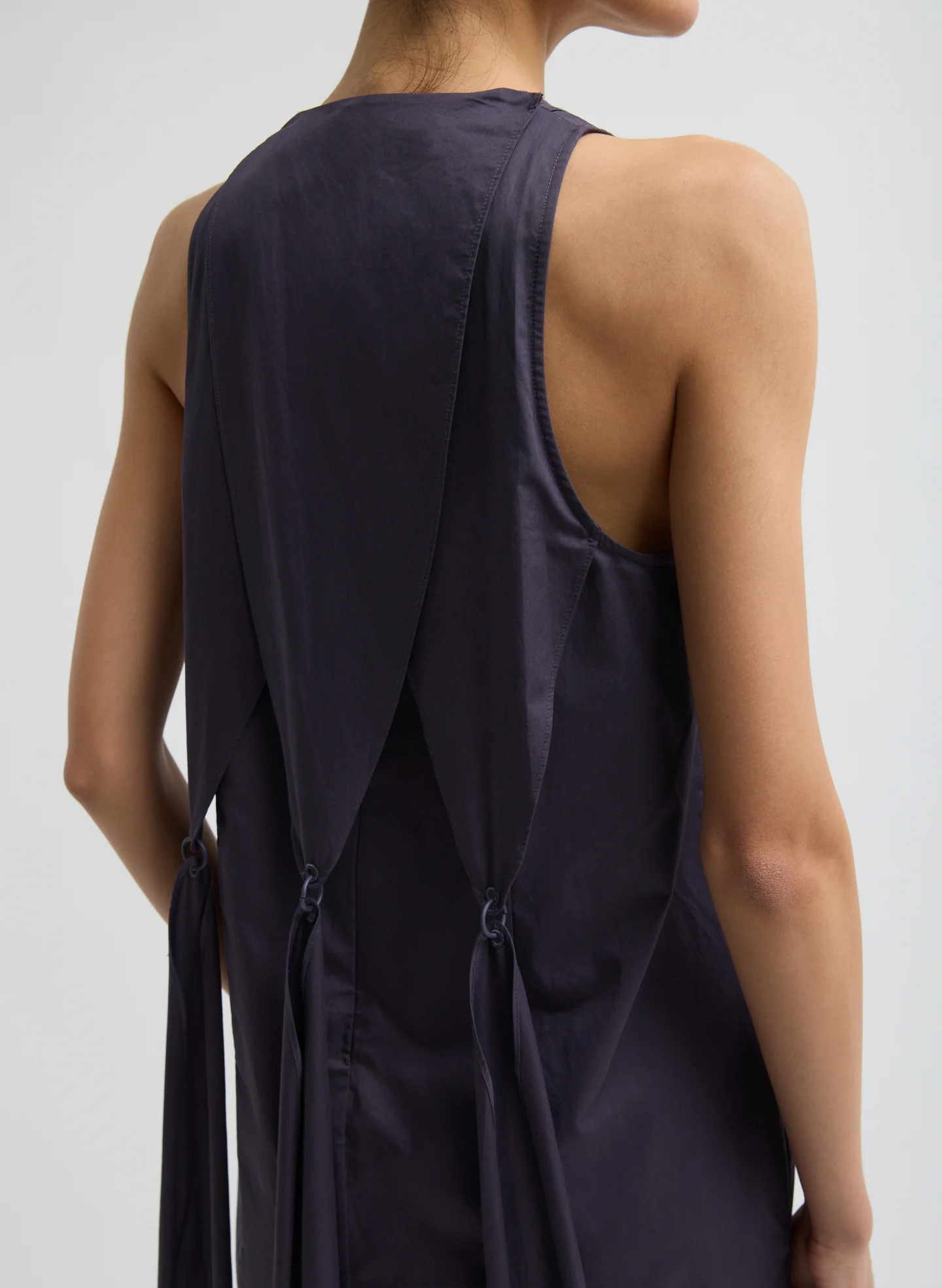 Eco Poplin Halter Paneled Dress - Image 7