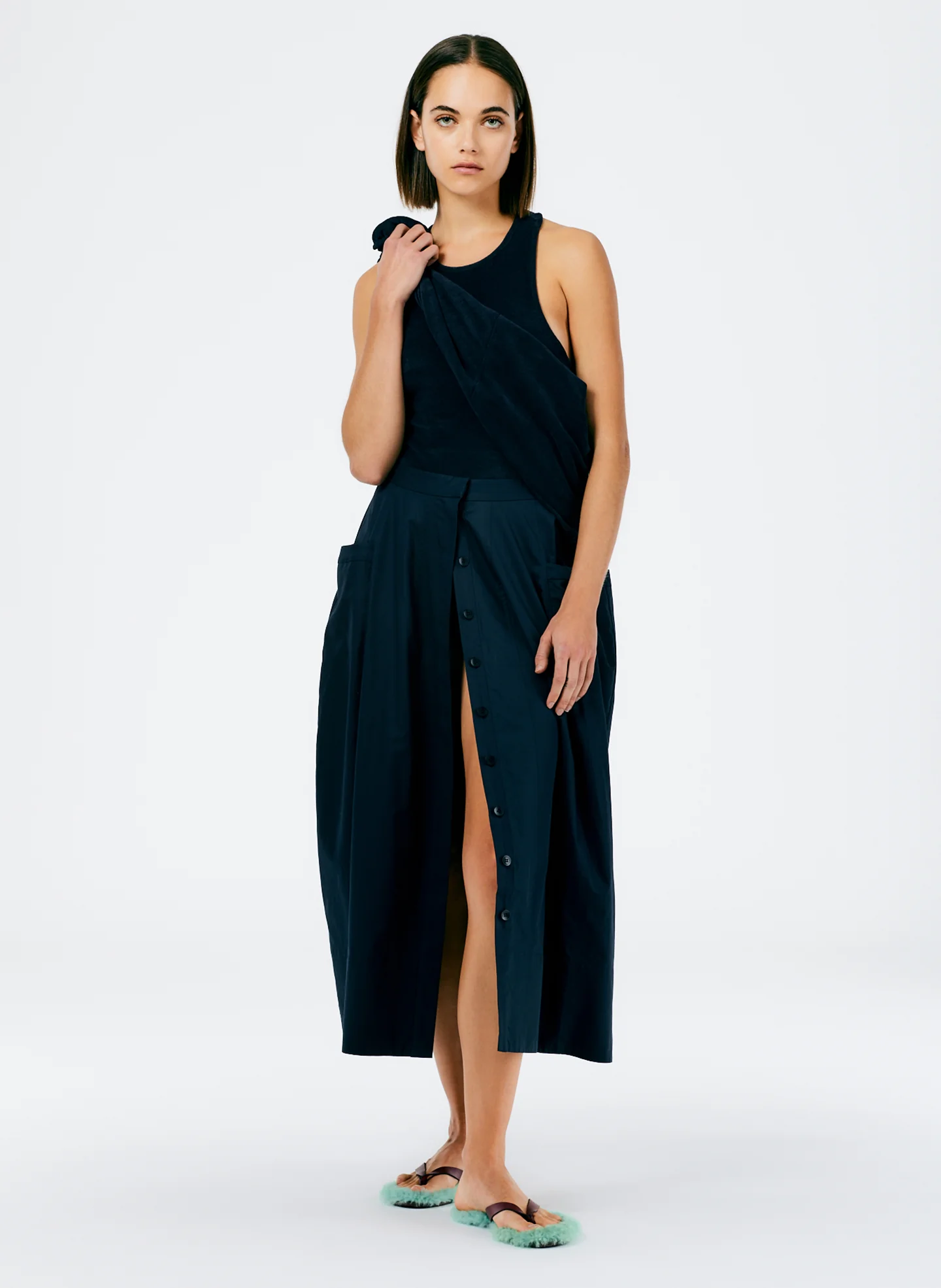 Eco Poplin Lantern Skirt - Image 4