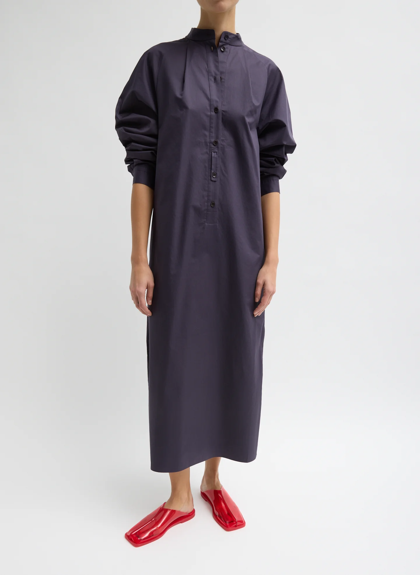 Eco Poplin Maxi Shirtdress