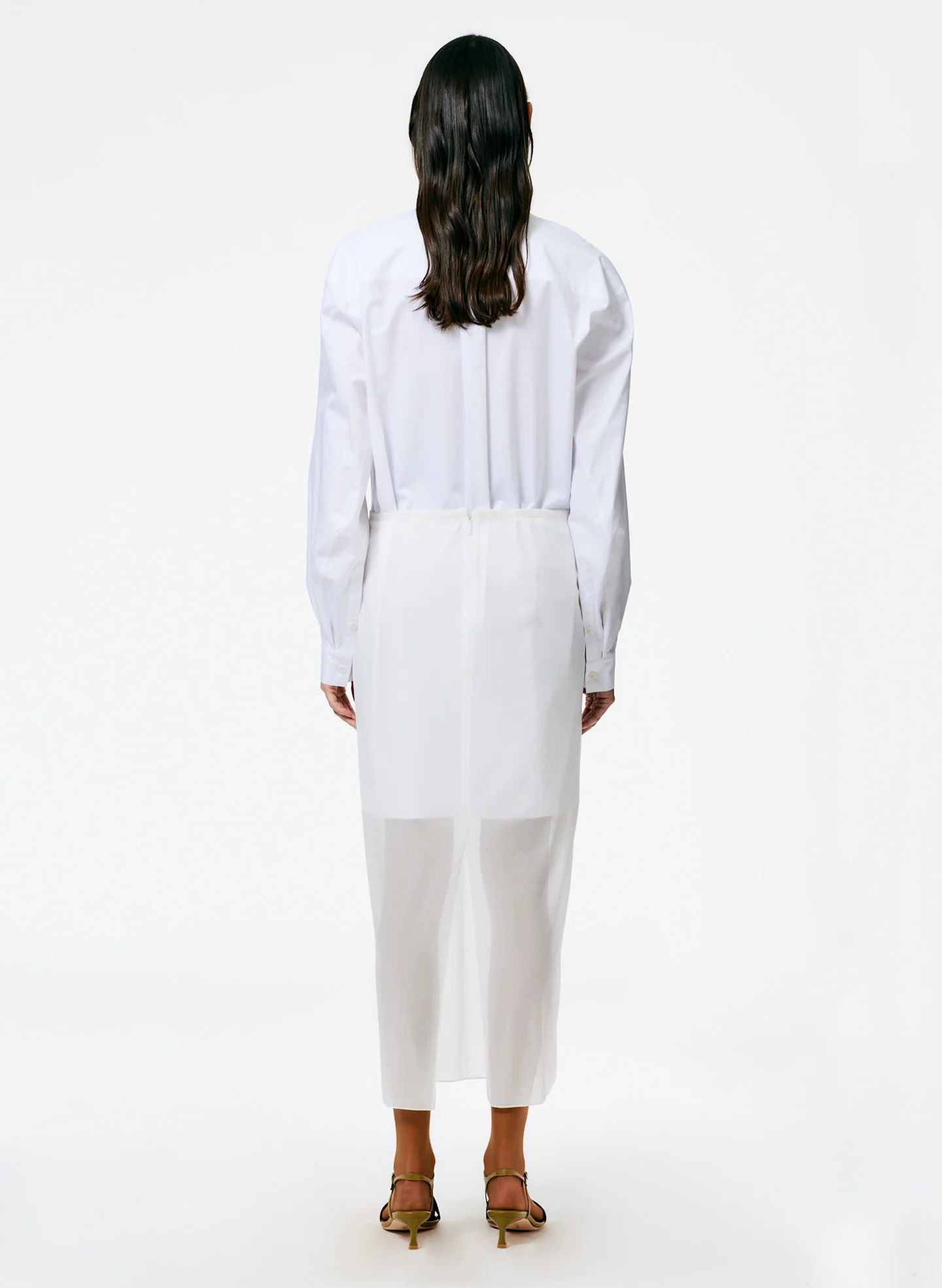 Eco Poplin Twisted Sleeve Dress - Image 7