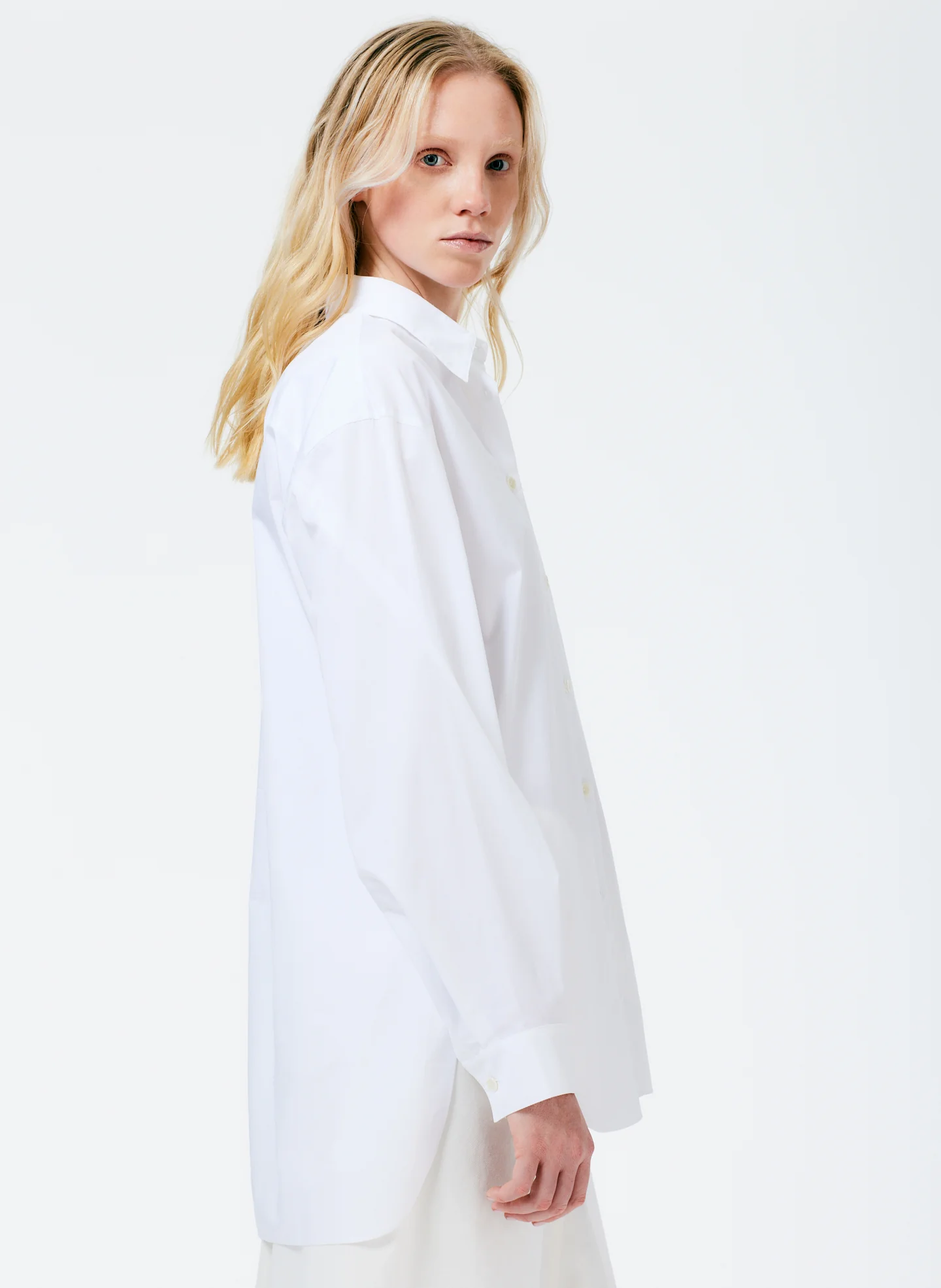 Eco Poplin Twisted Sleeve Shirt - Image 2