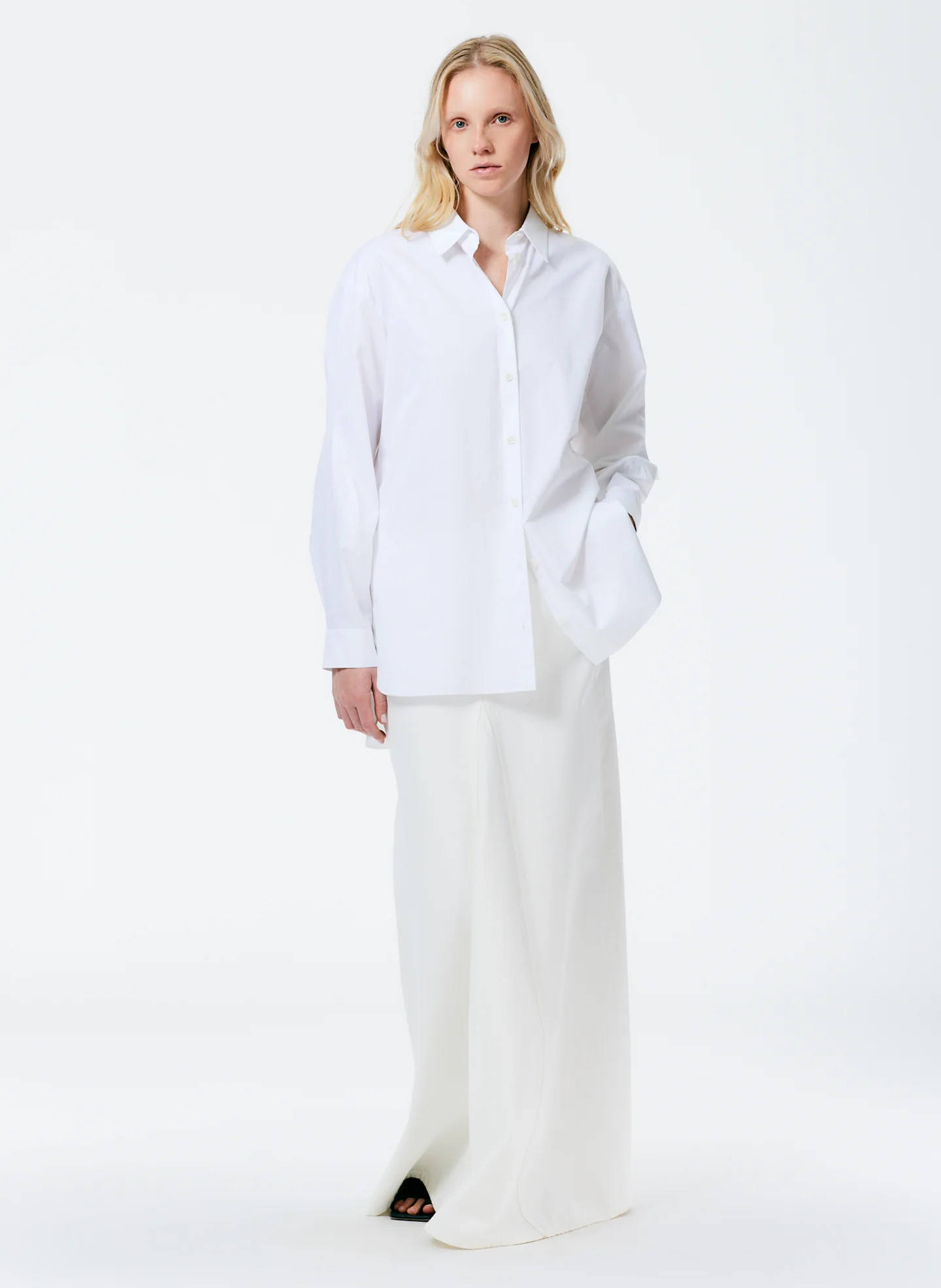 Eco Poplin Twisted Sleeve Shirt - Image 4