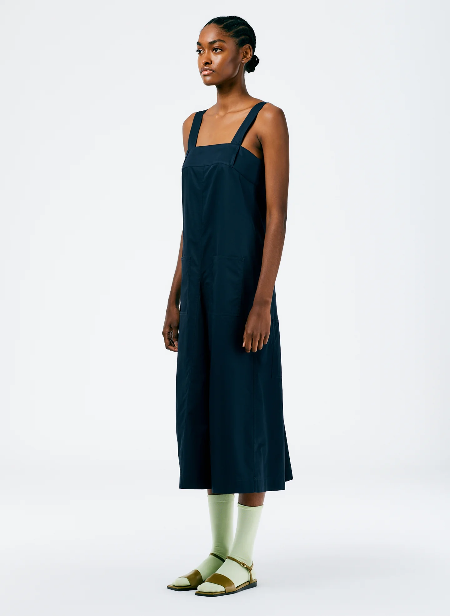 Eco Poplin Overall Midi Dress - Image 2
