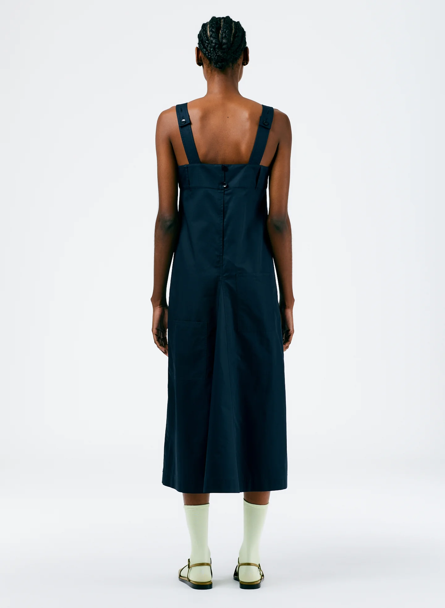 Eco Poplin Overall Midi Dress - Image 3