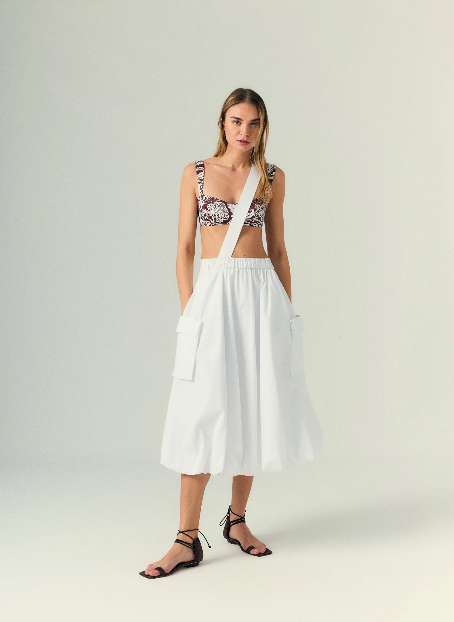 Eco Poplin Pull On Bubble Skirt - Image 2