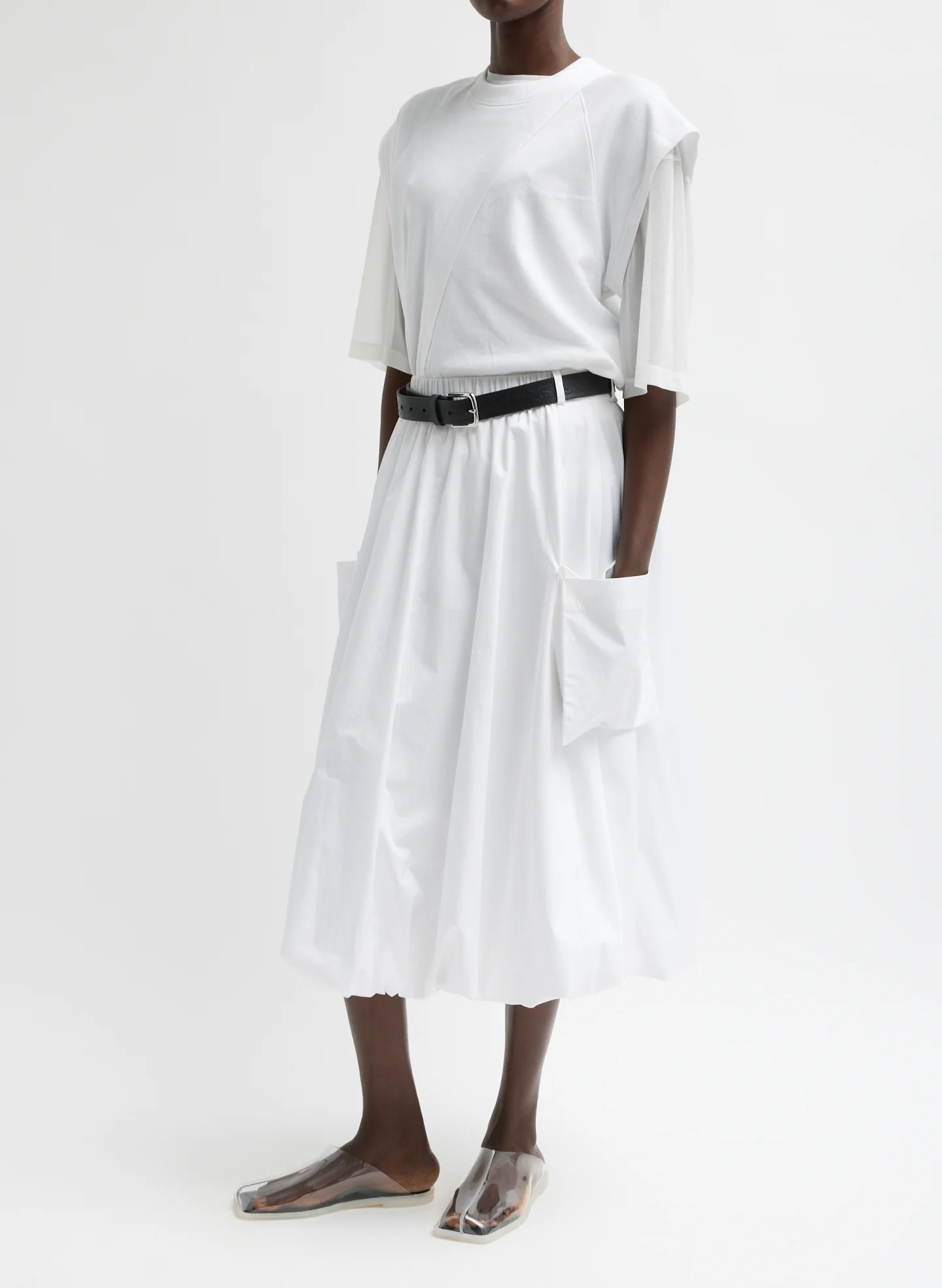 Eco Poplin Pull On Bubble Skirt - Image 3