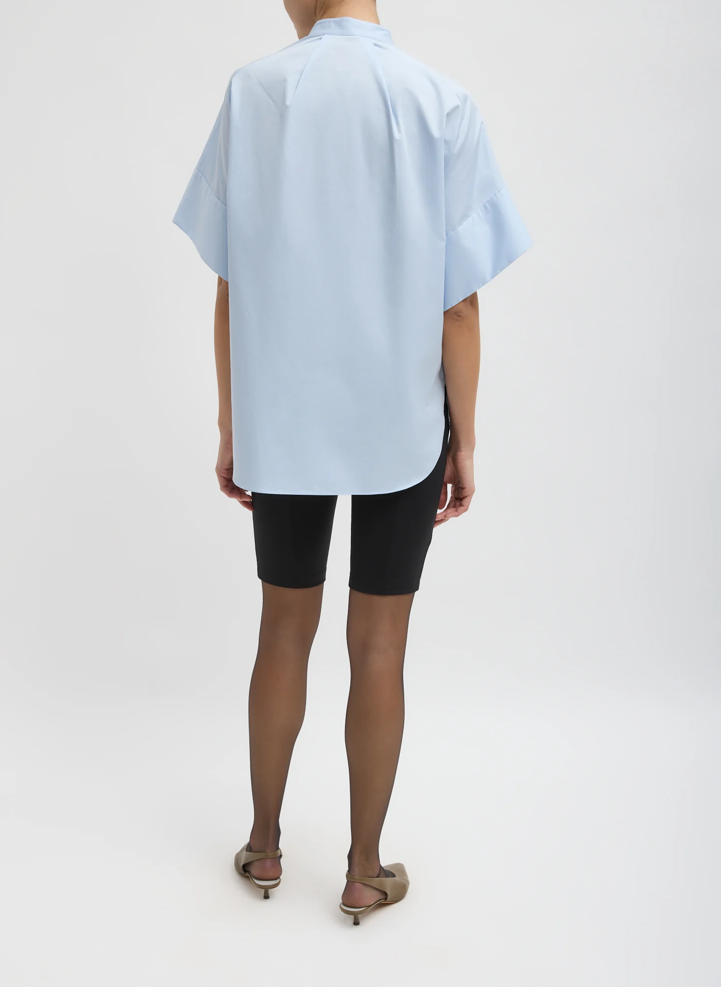 Eco Poplin Raglan Tucked Short Sleeve Shirt - Image 8