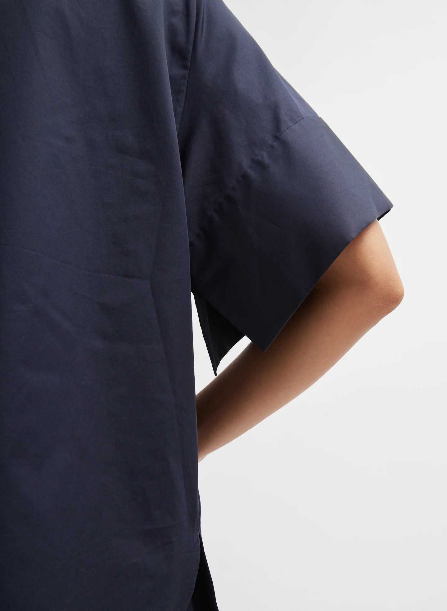Eco Poplin Raglan Tucked Short Sleeve Shirt - Image 5