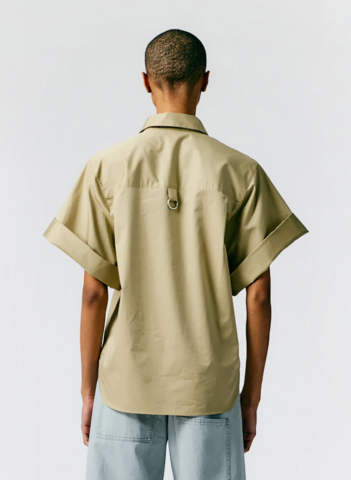 Eco Poplin Rolled Sleeve Shirt - Image 15