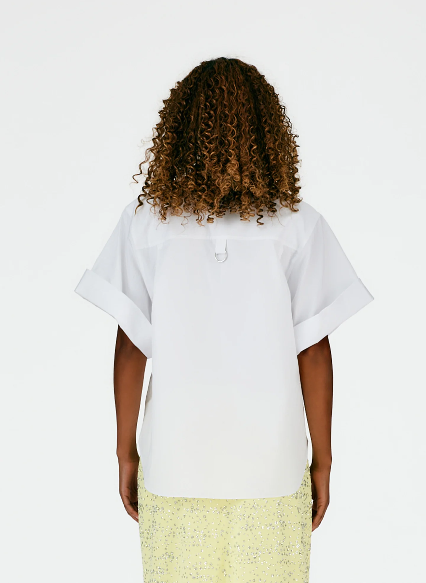 Eco Poplin Rolled Sleeve Shirt - Image 3