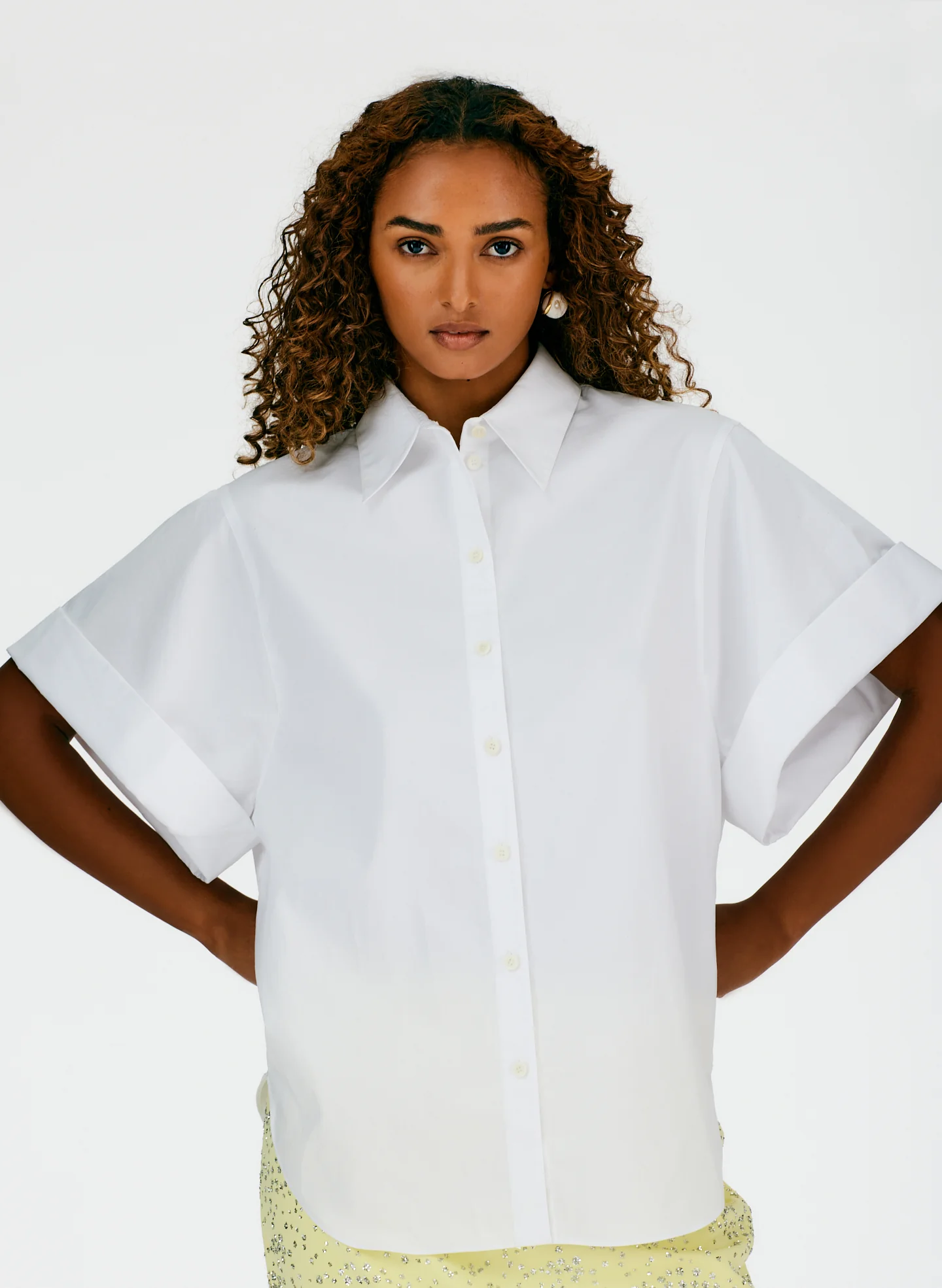 Eco Poplin Rolled Sleeve Shirt - Image 5