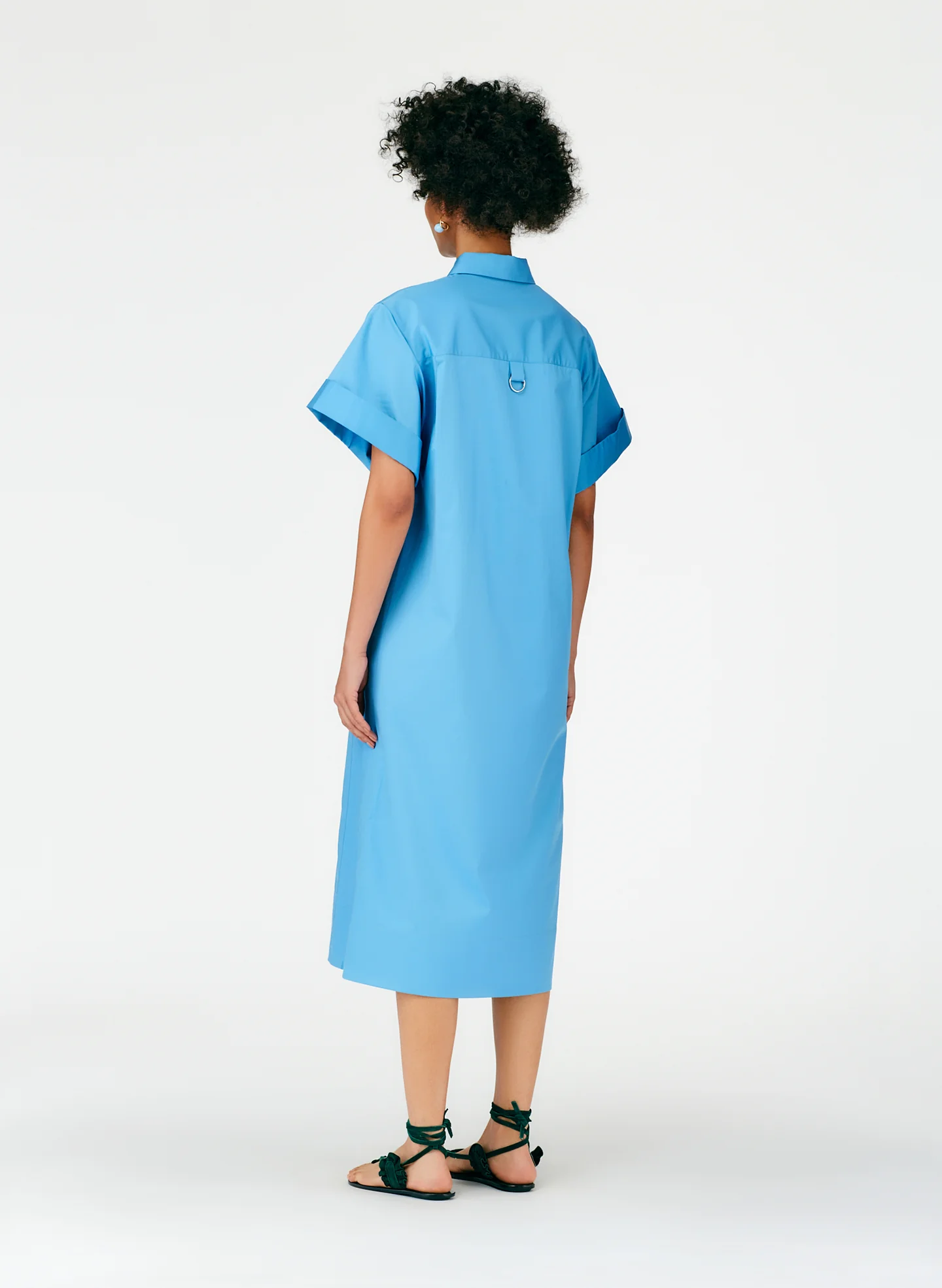 Eco Poplin Rolled Sleeve Shirtdress - Image 10