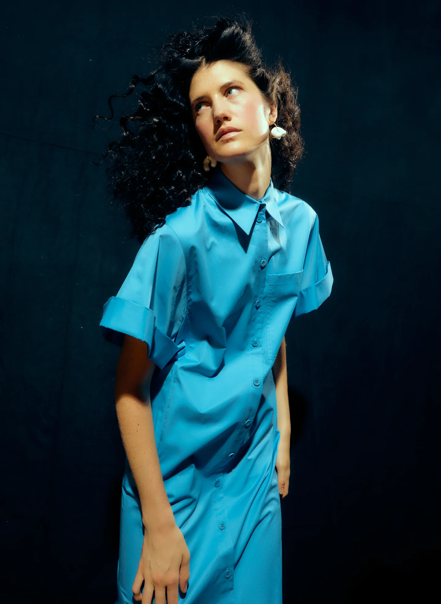 Eco Poplin Rolled Sleeve Shirtdress - Image 13