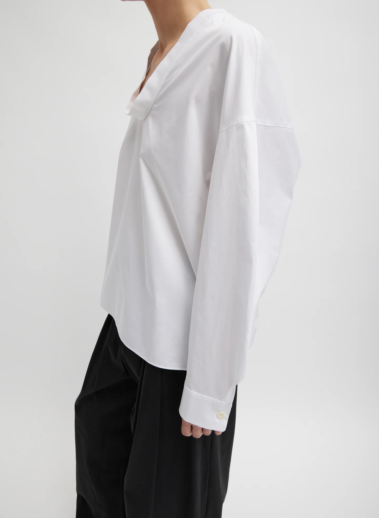 Eco Poplin Scoopneck Top - Image 4