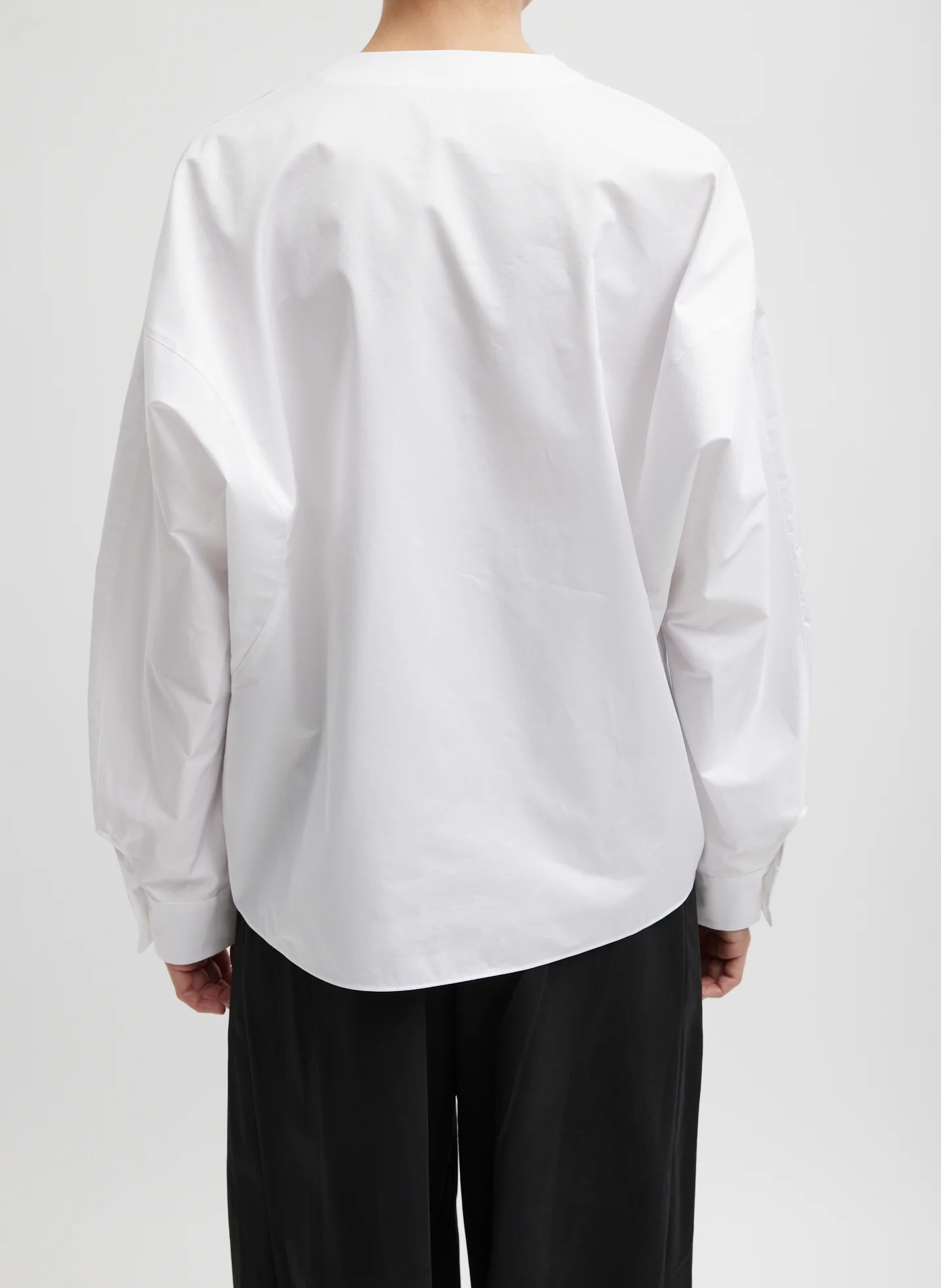 Eco Poplin Scoopneck Top - Image 5