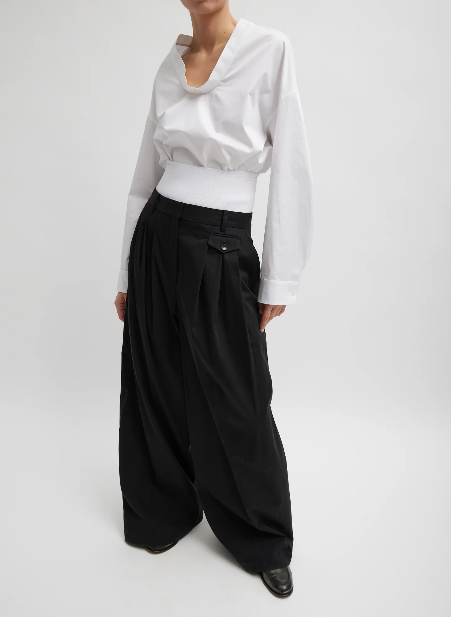 Eco Poplin Scoopneck Top - Image 6