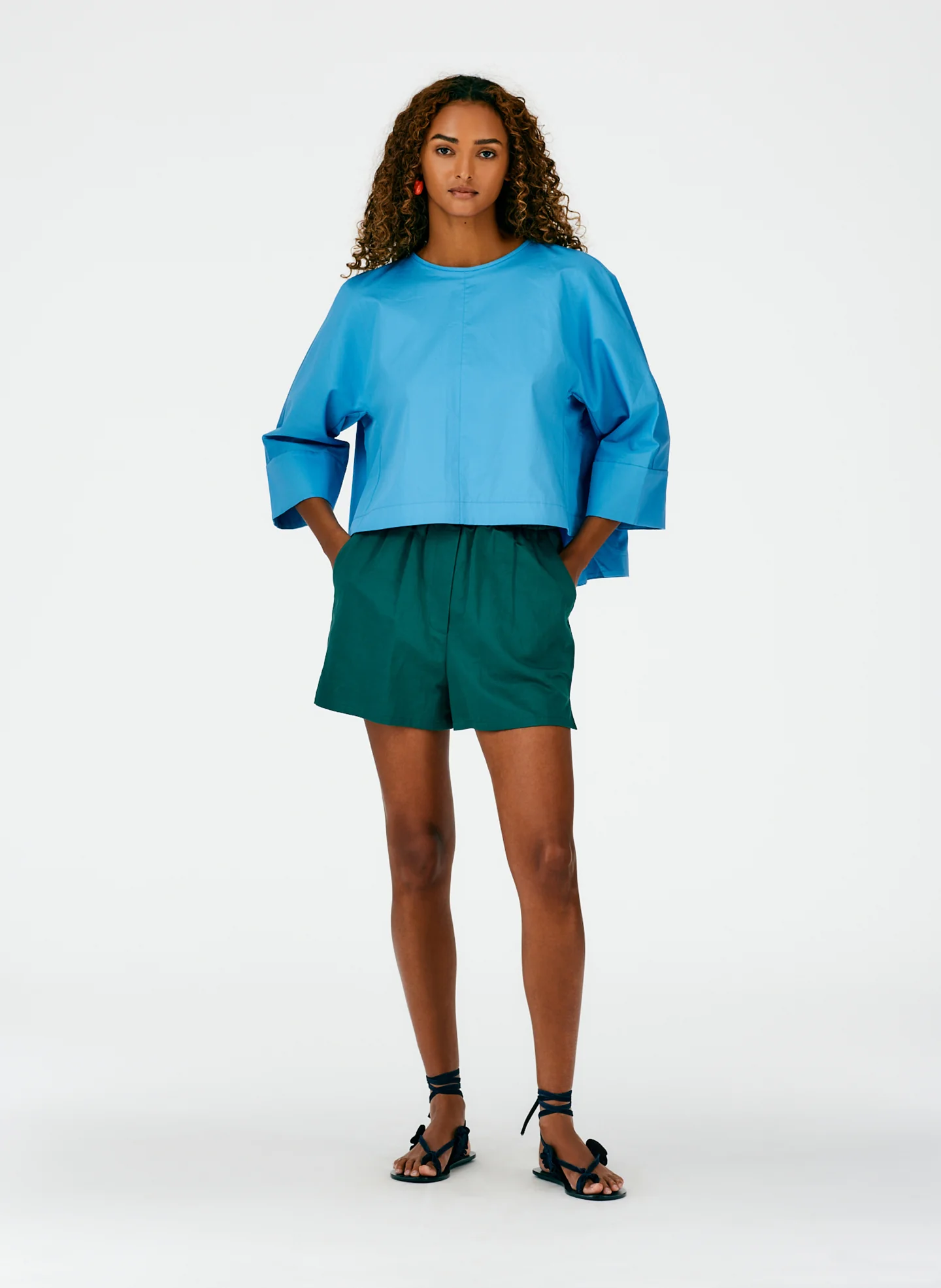Eco Poplin Sculpted Top - Image 13