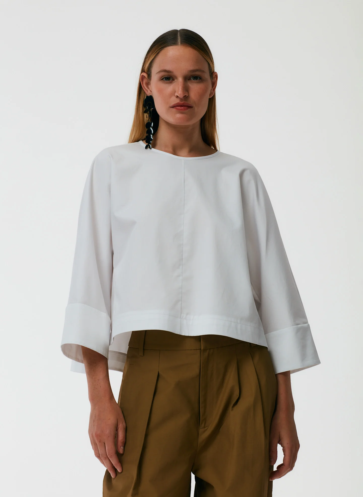 Eco Poplin Sculpted Top - Image 17