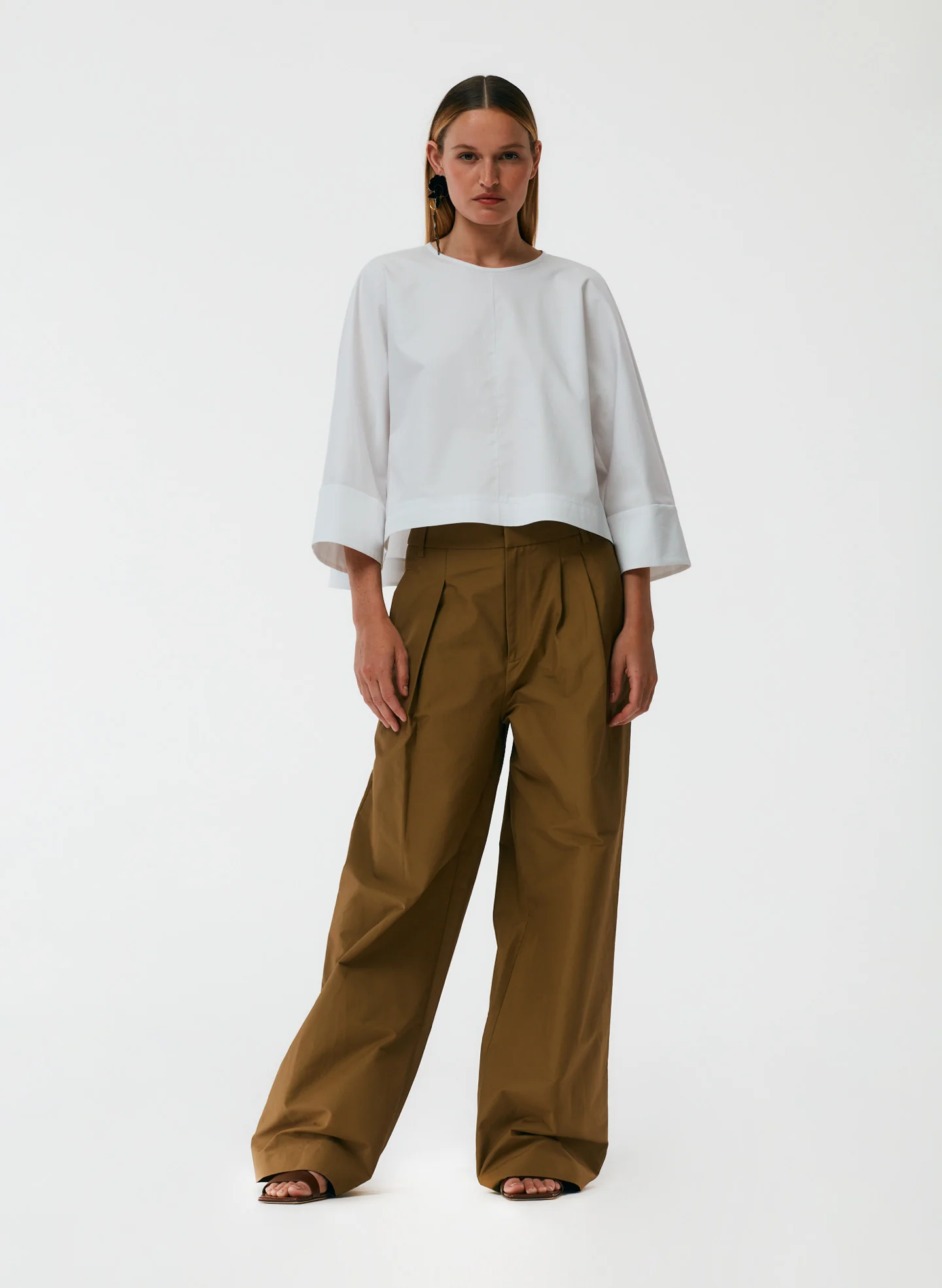 Eco Poplin Sculpted Top - Image 18