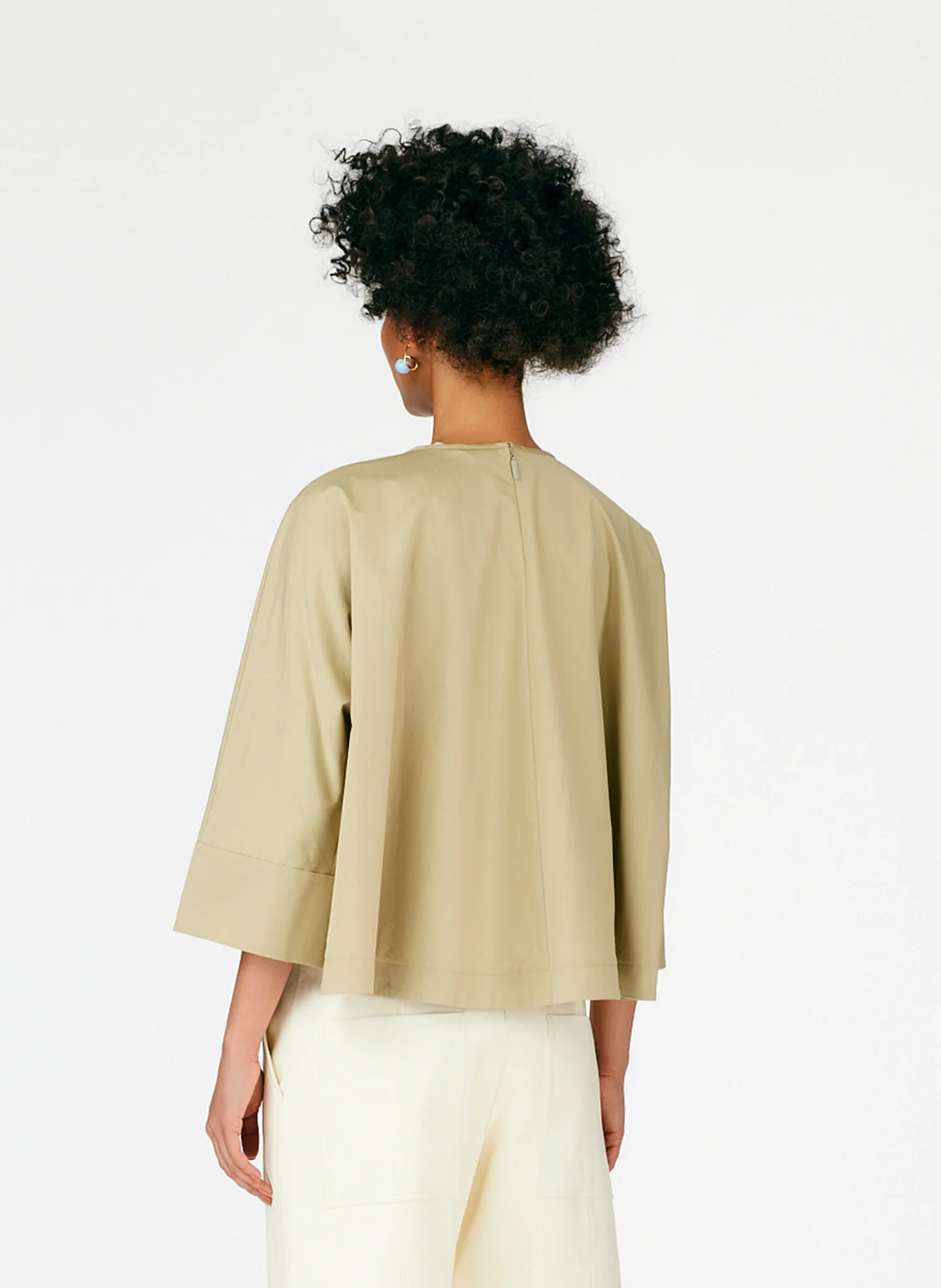 Eco Poplin Sculpted Top - Image 4