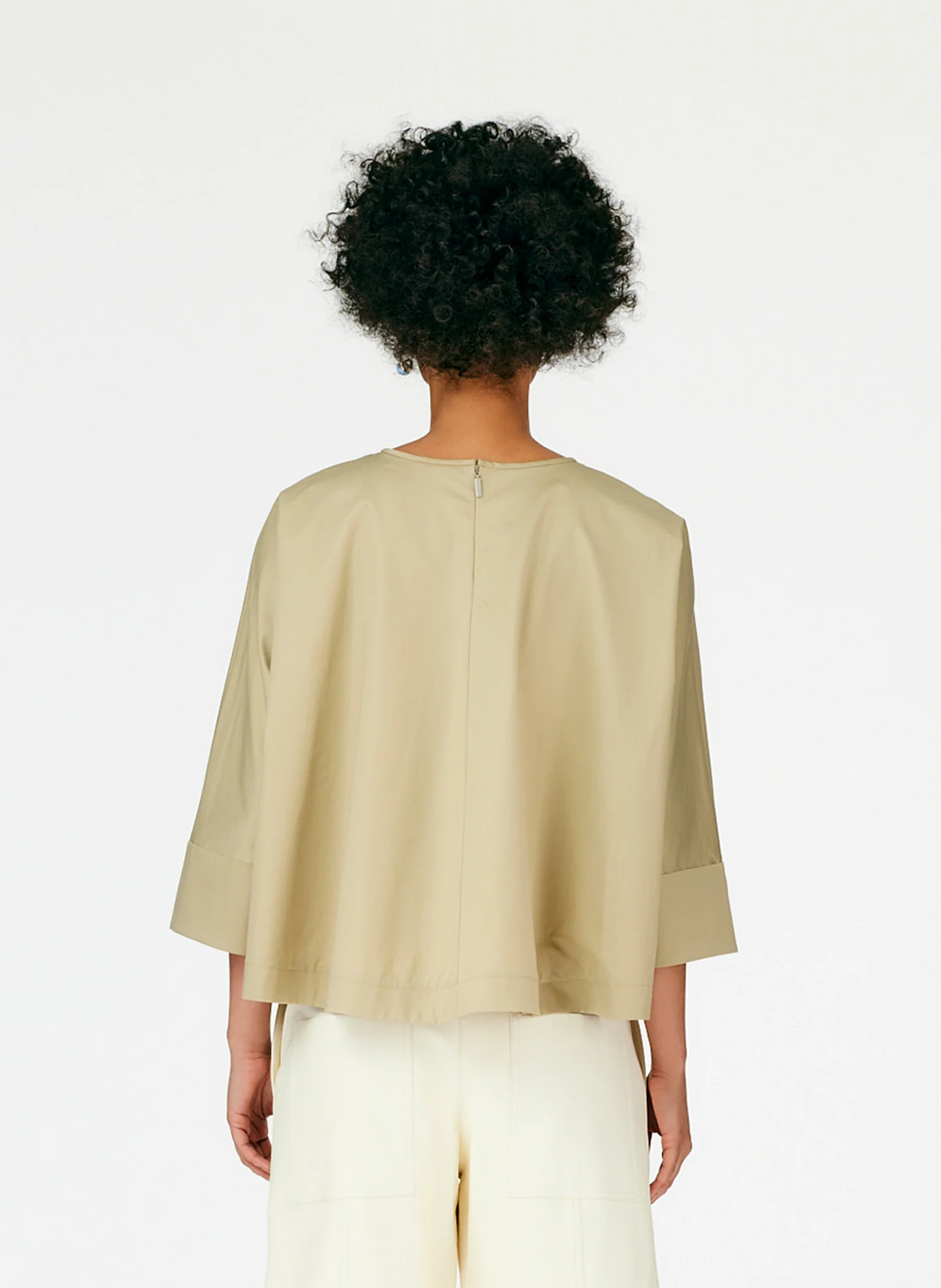 Eco Poplin Sculpted Top - Image 5
