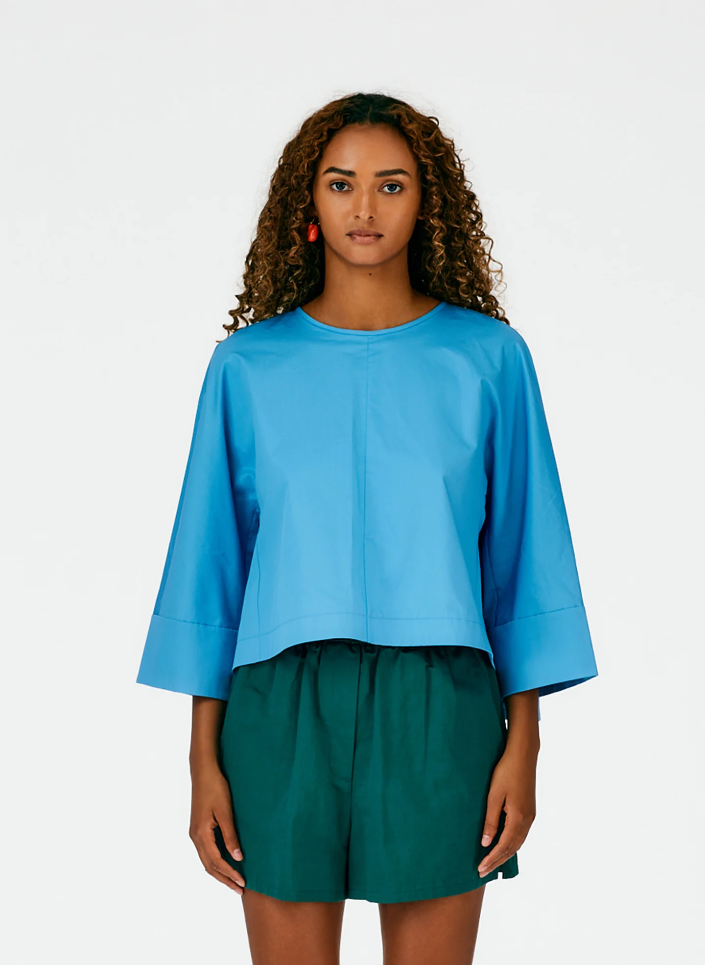 Eco Poplin Sculpted Top - Image 6
