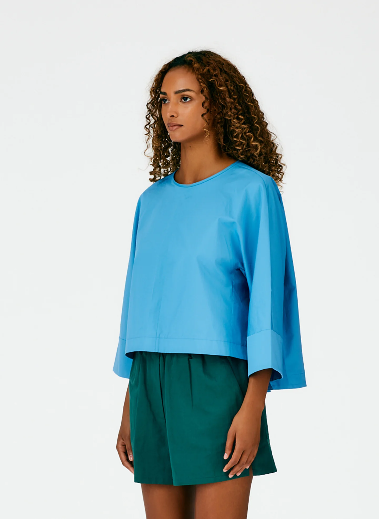 Eco Poplin Sculpted Top - Image 9