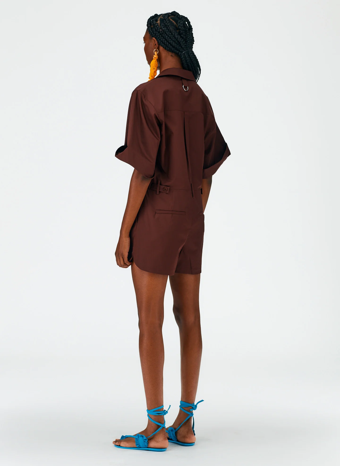 Eco Poplin Short Jumpsuit - Image 3