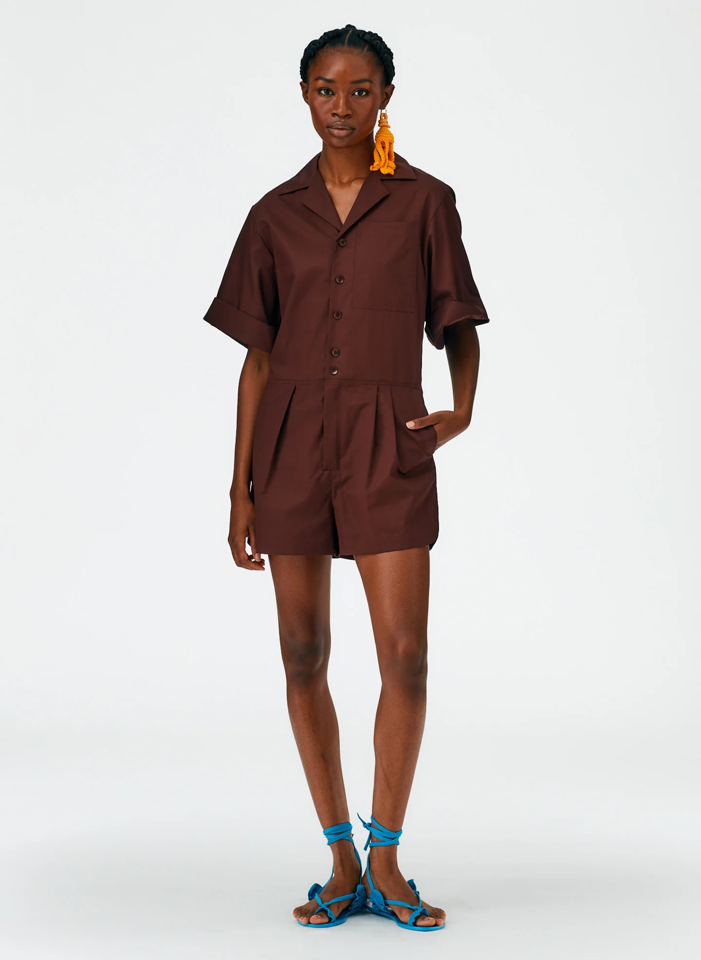 Eco Poplin Short Jumpsuit - Image 5
