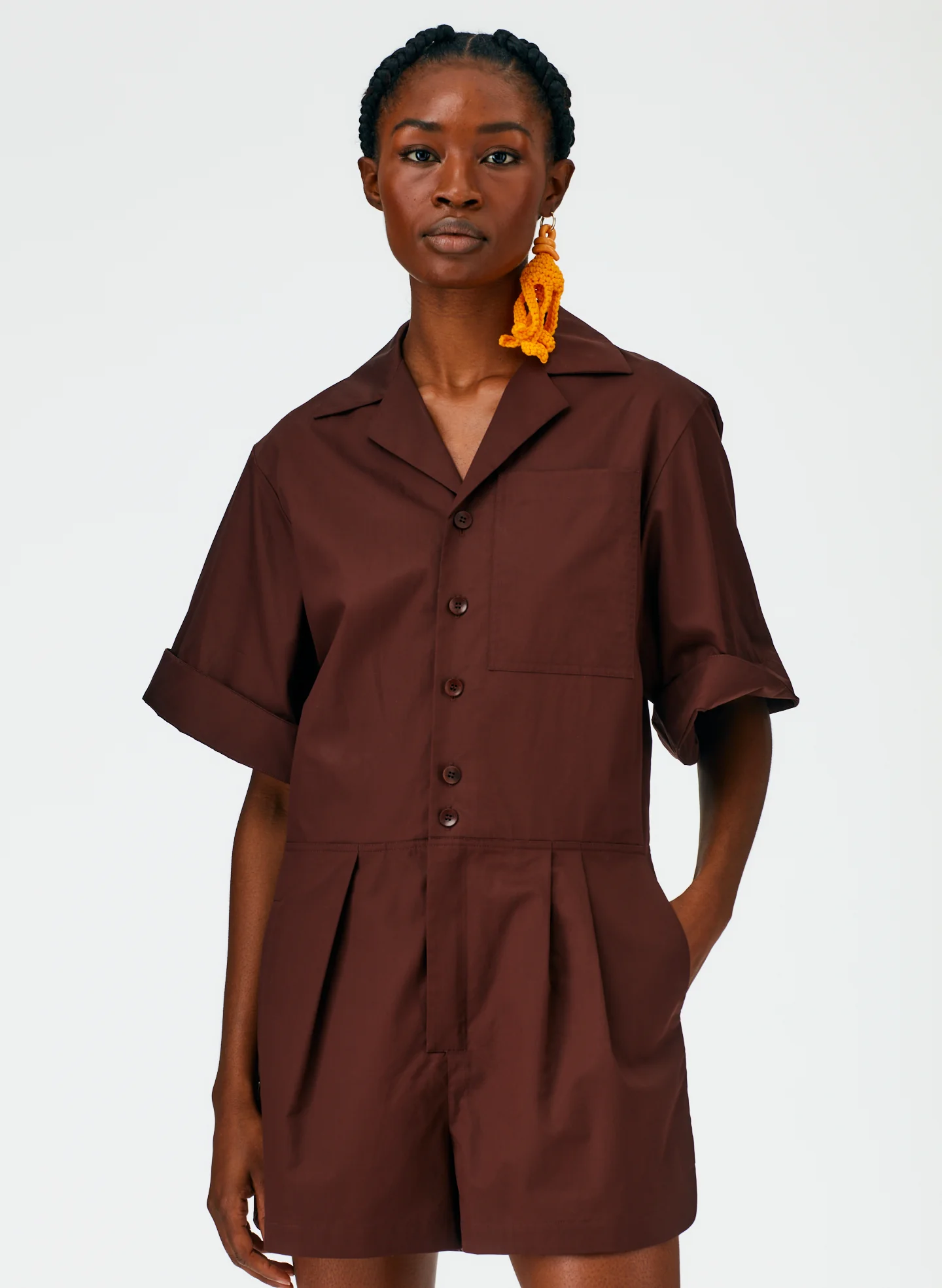 Eco Poplin Short Jumpsuit - Image 6