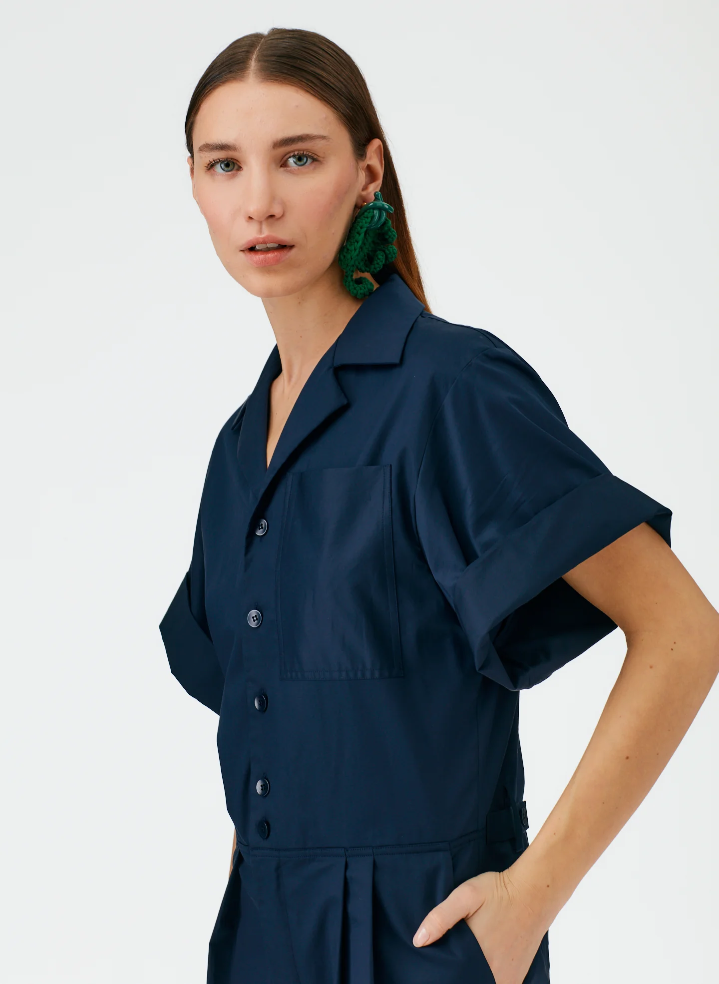 Eco Poplin Short Jumpsuit - Image 6