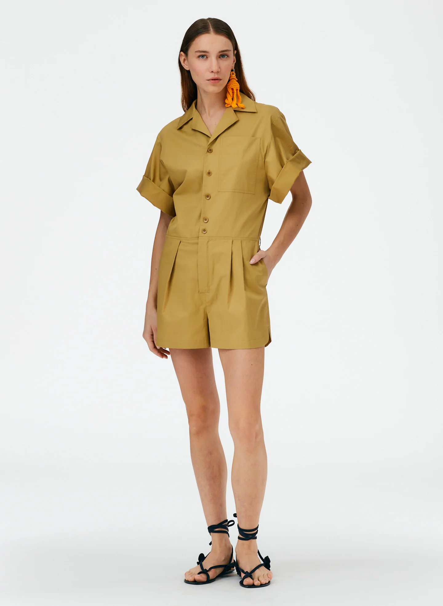 Eco Poplin Short Jumpsuit - Image 5