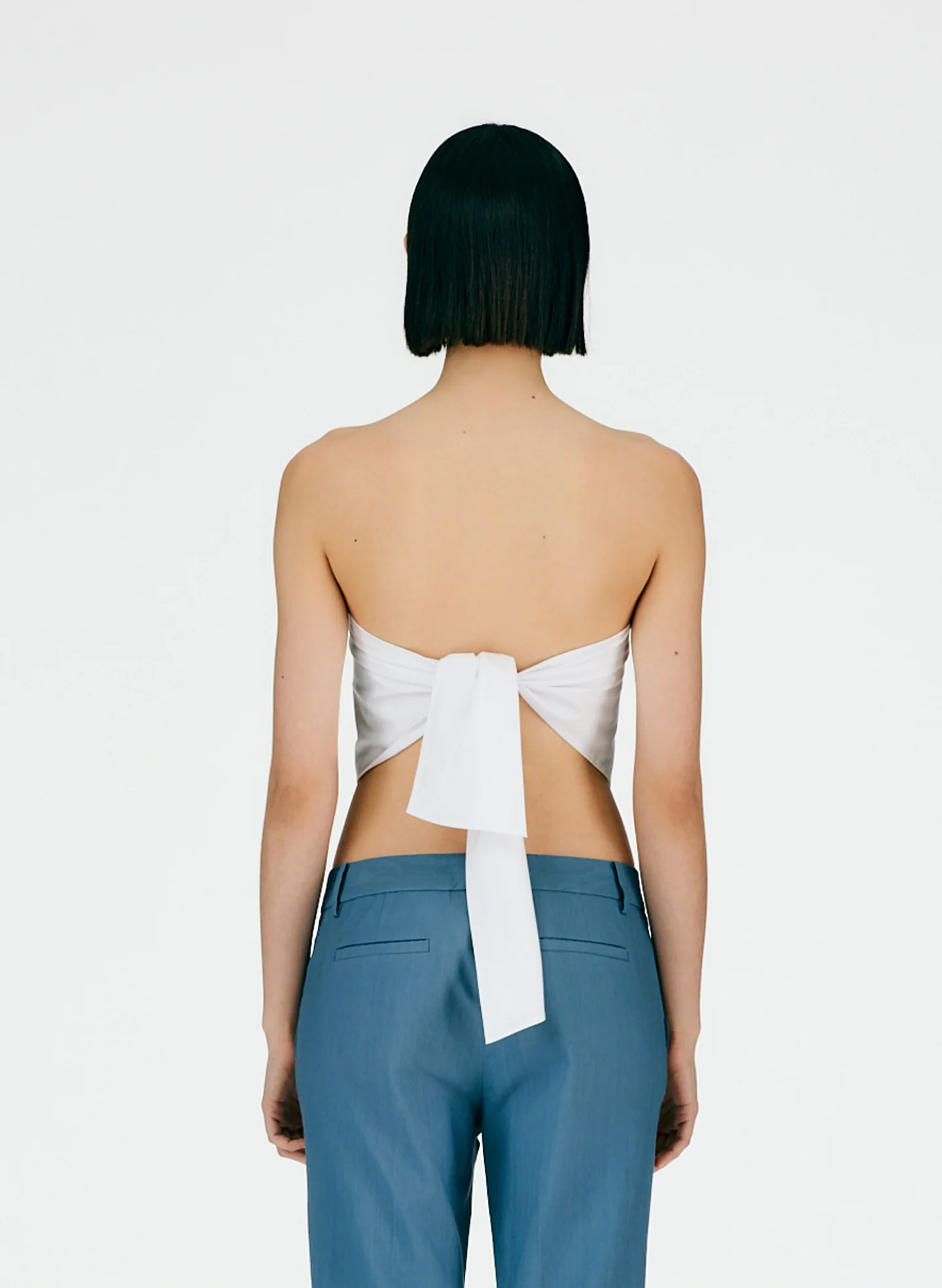 Eco Poplin Strapless Bandeau - Image 3