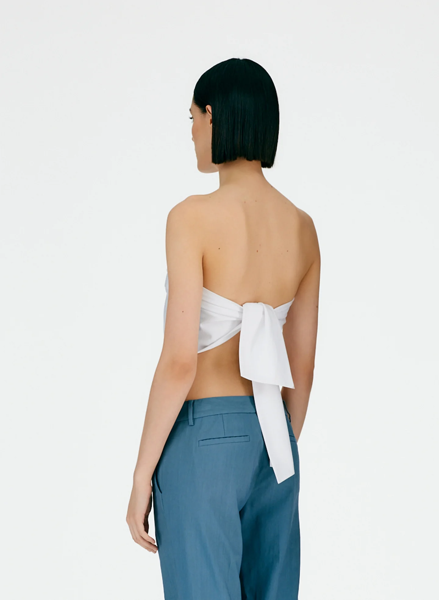 Eco Poplin Strapless Bandeau - Image 4