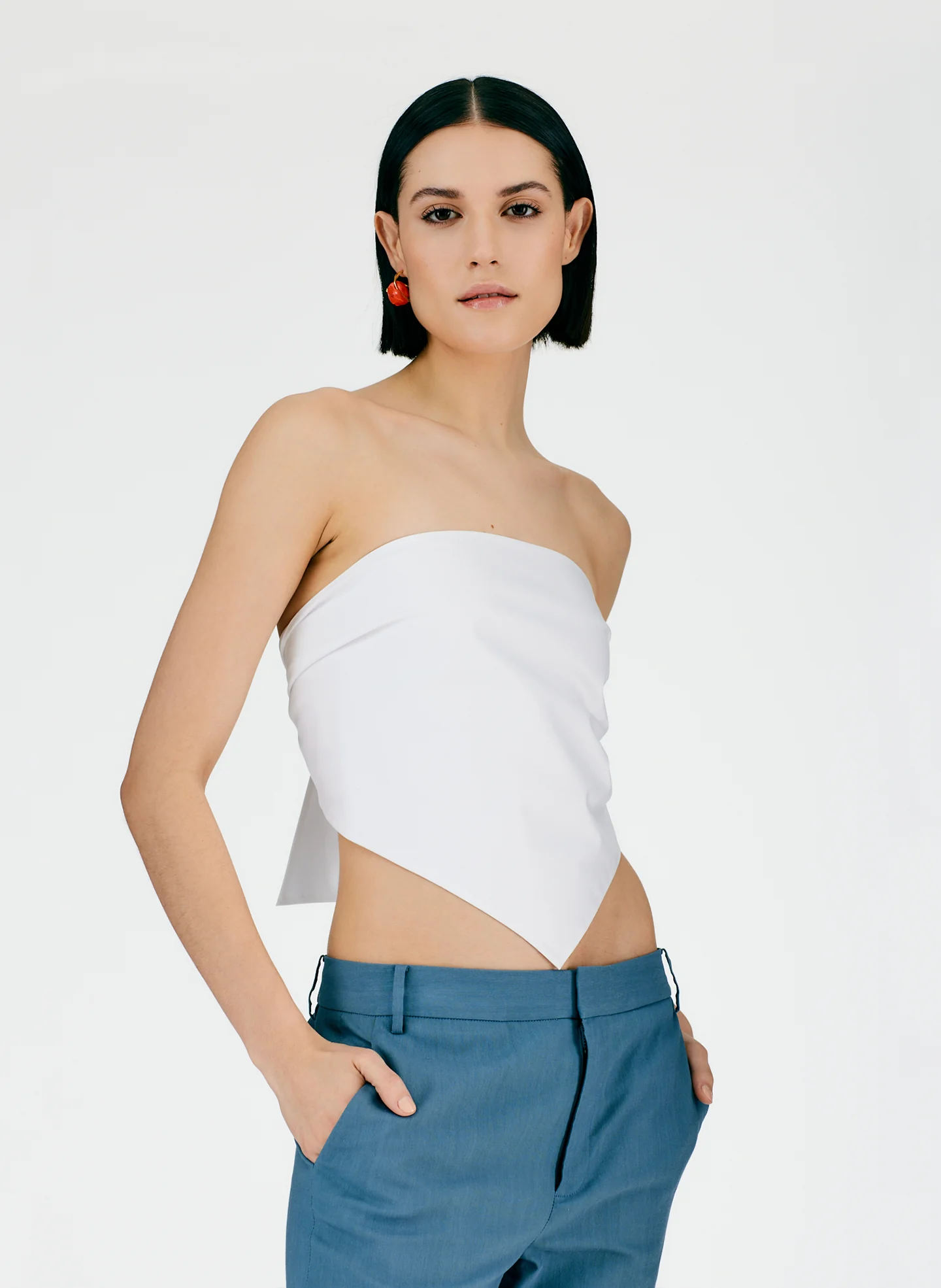 Eco Poplin Strapless Bandeau - Image 6