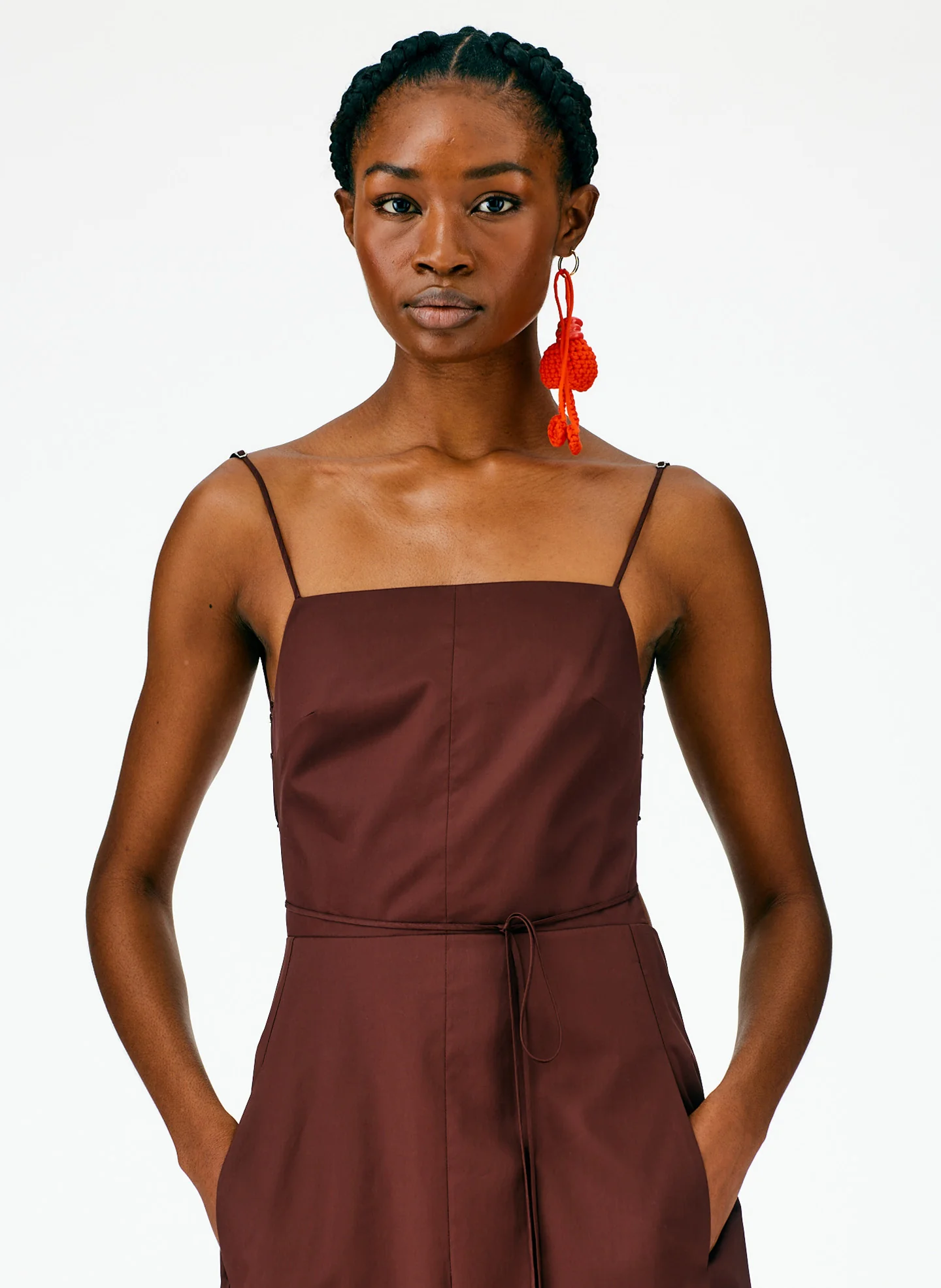 Eco Poplin Strappy Dress - Image 7