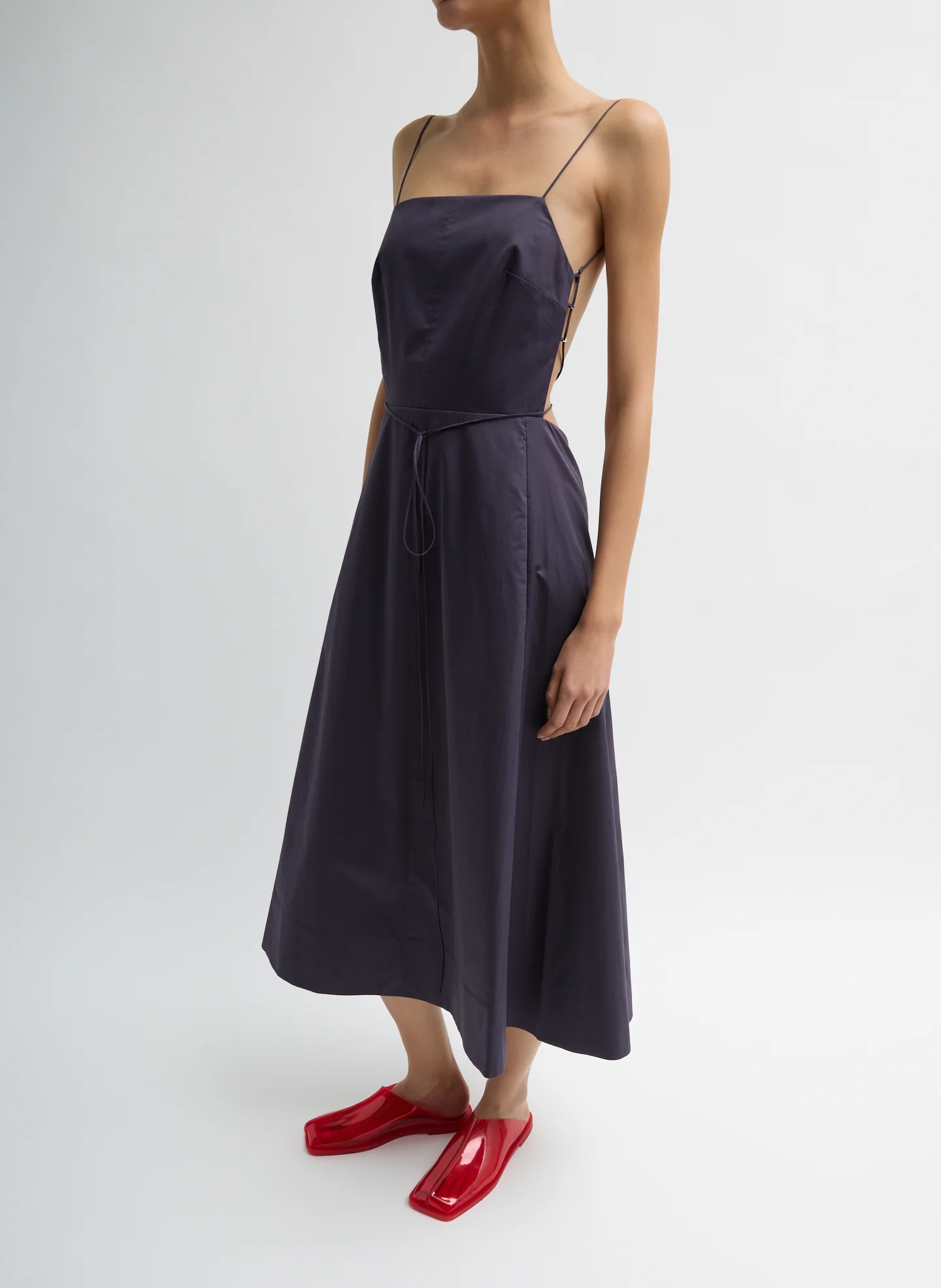 Eco Poplin Strappy Dress - Image 3