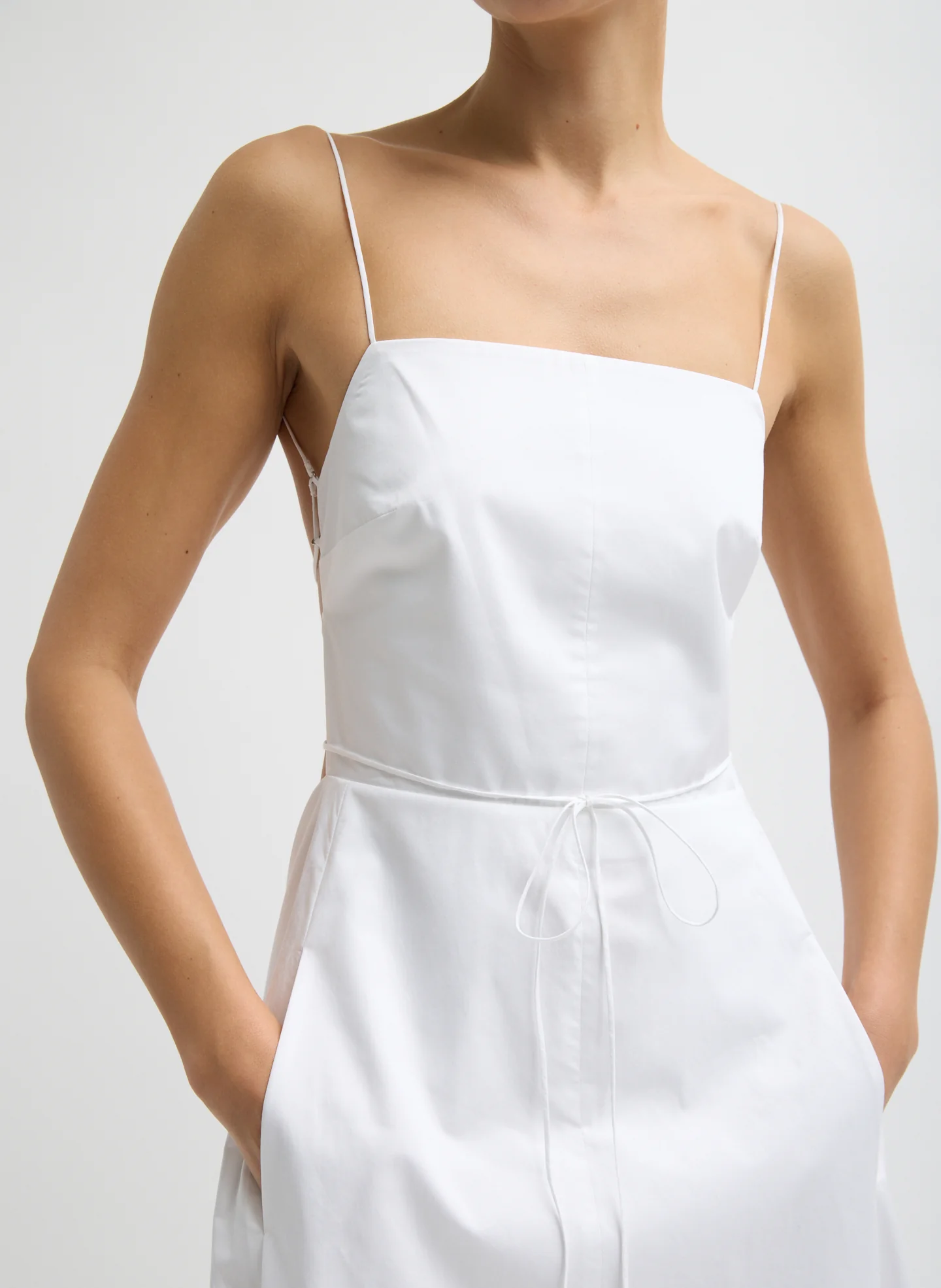 Eco Poplin Strappy Dress - Image 5