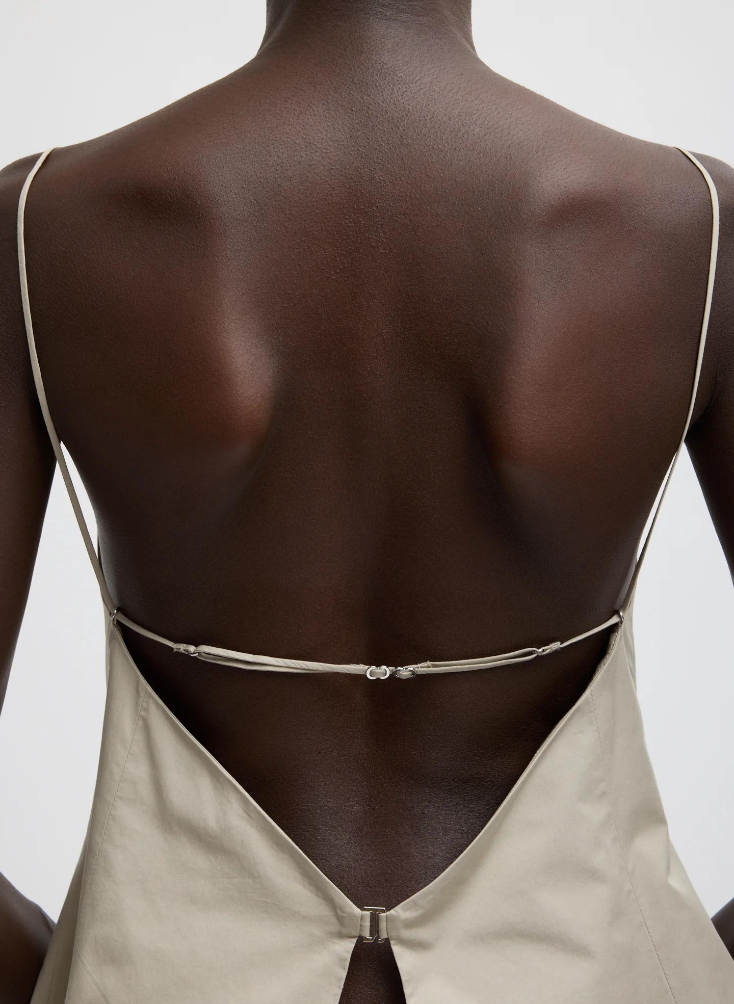 Eco Poplin Strappy Open Back Top - Image 6