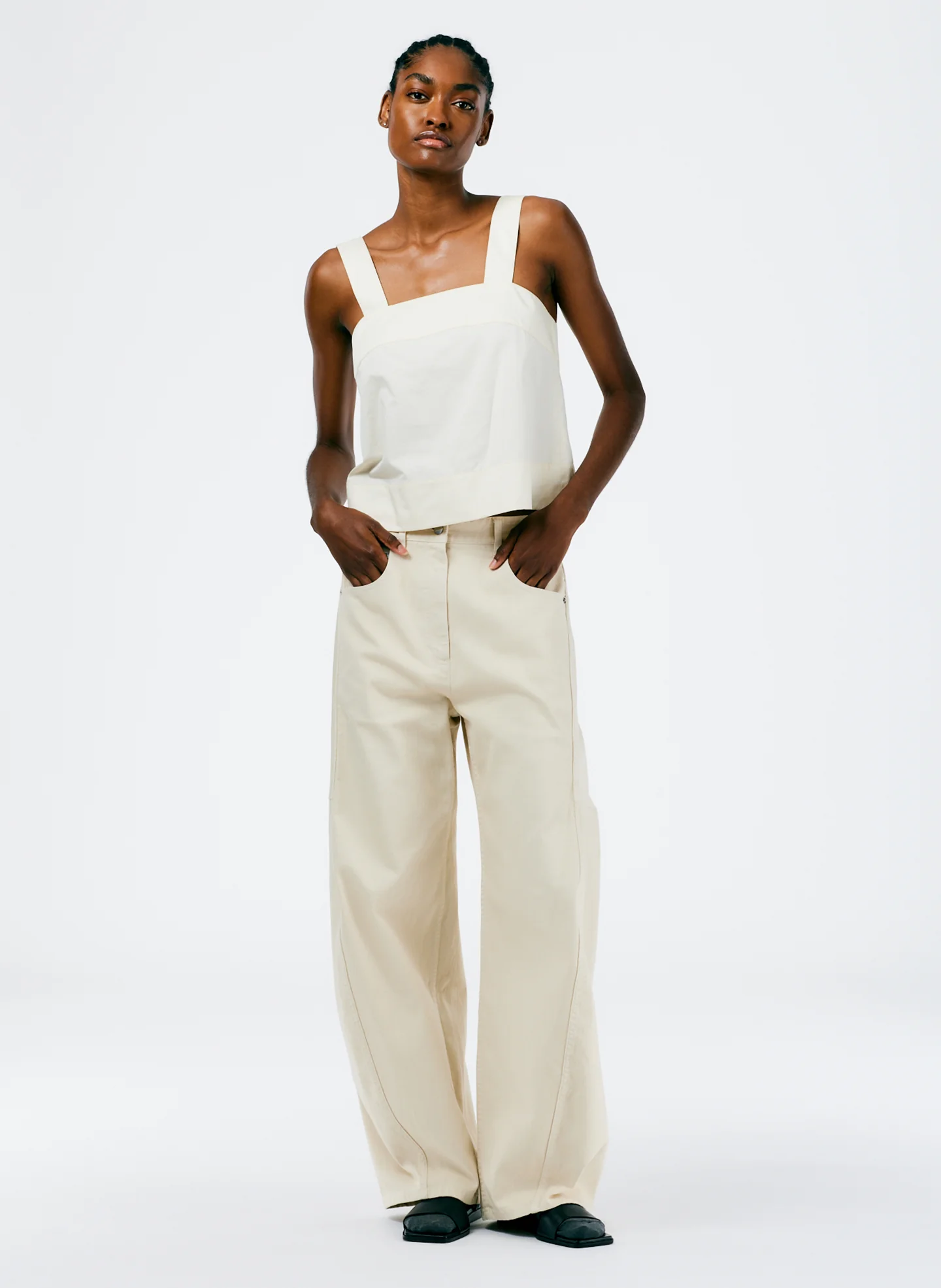 Eco Poplin Strappy Top - Image 4